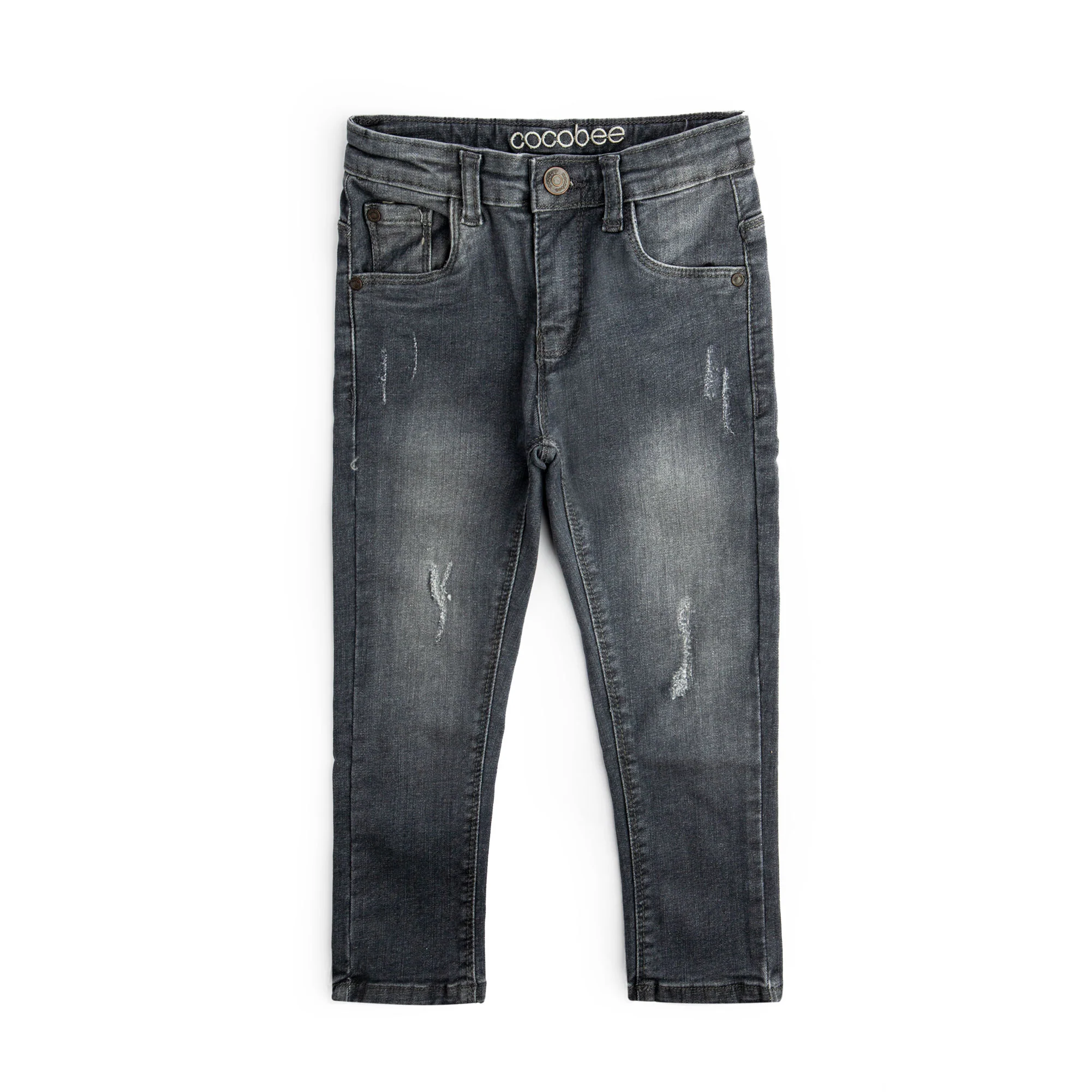 Grey Distress Jeans