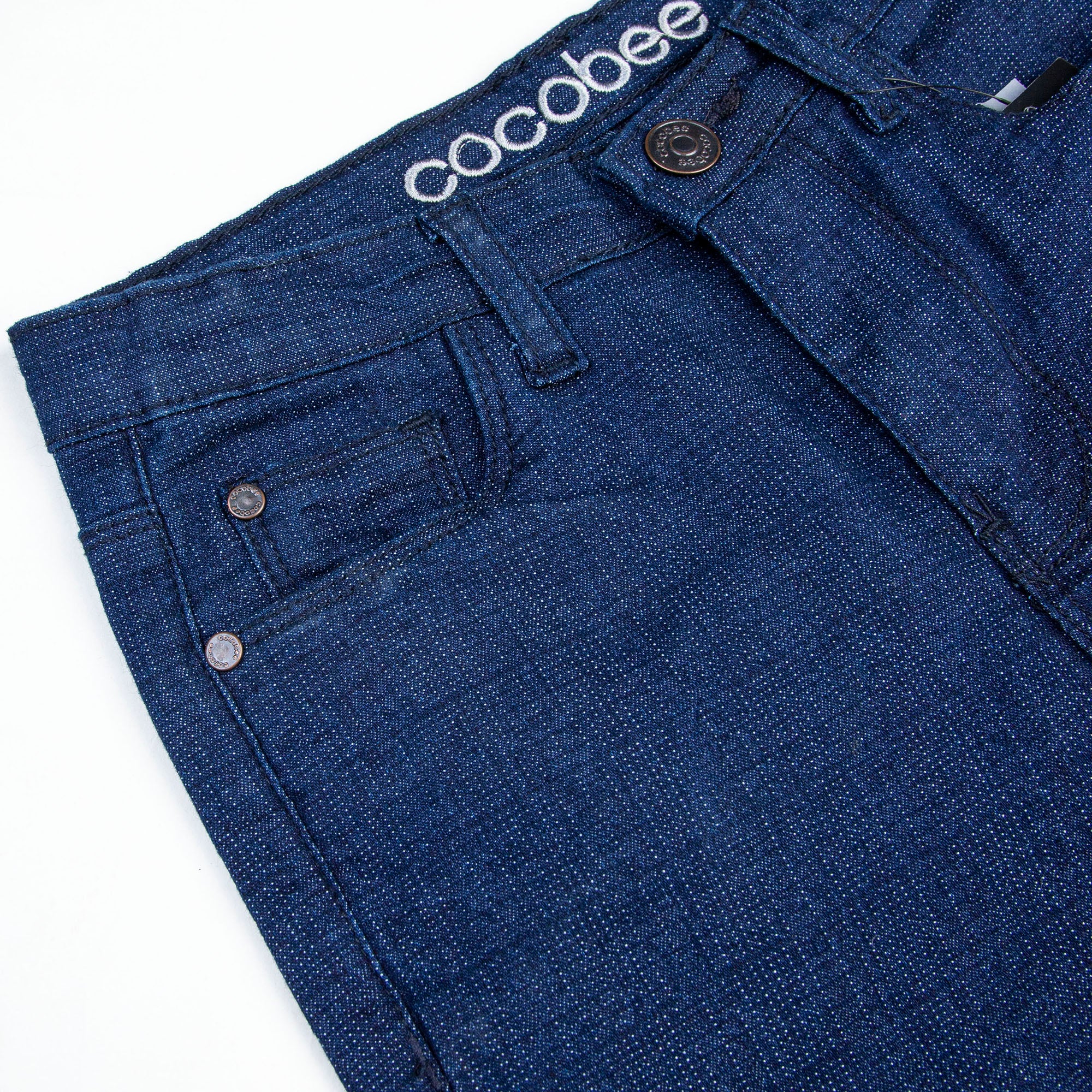 Blue Checkered Denim pant - Image 3