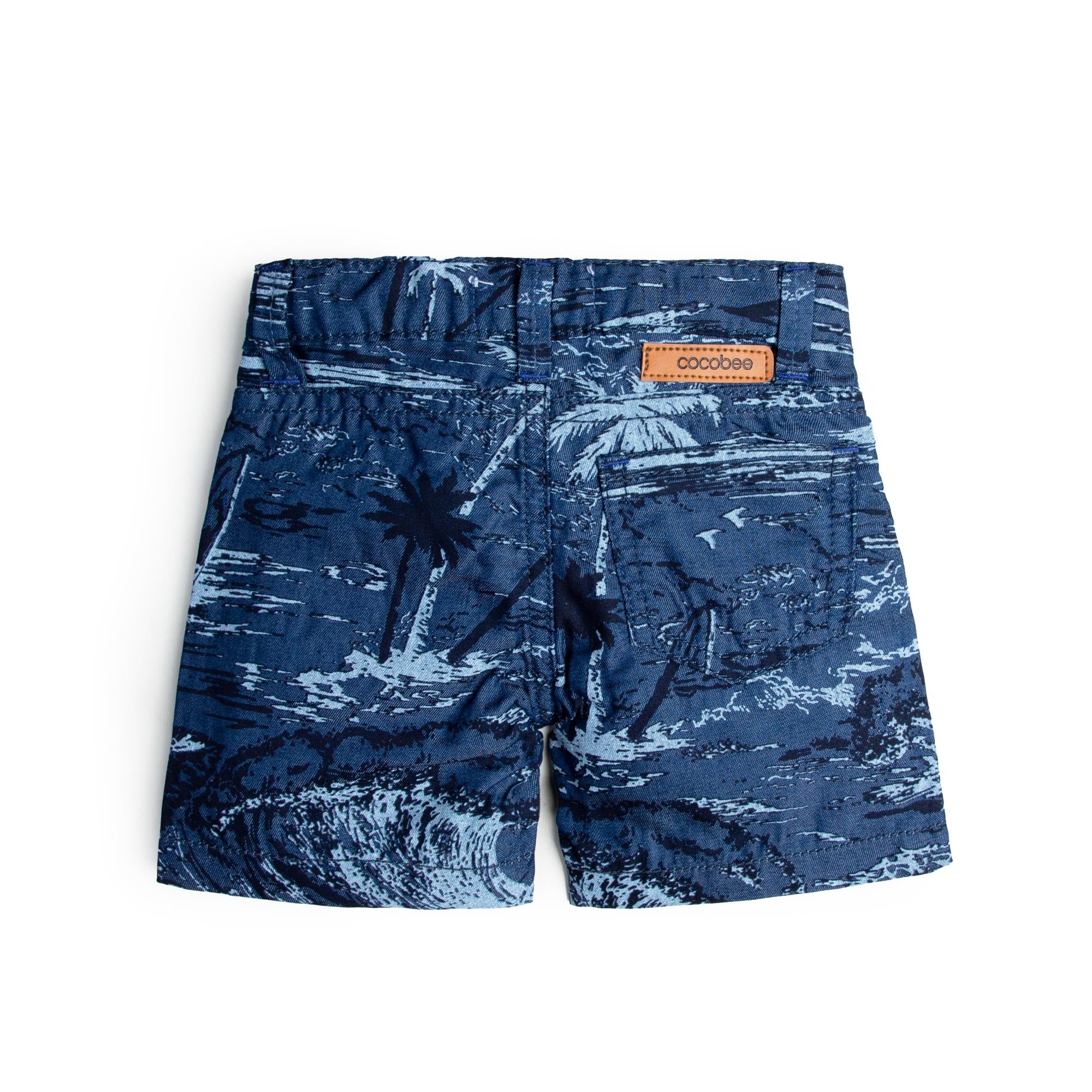 Printed Denim Short - Image 2