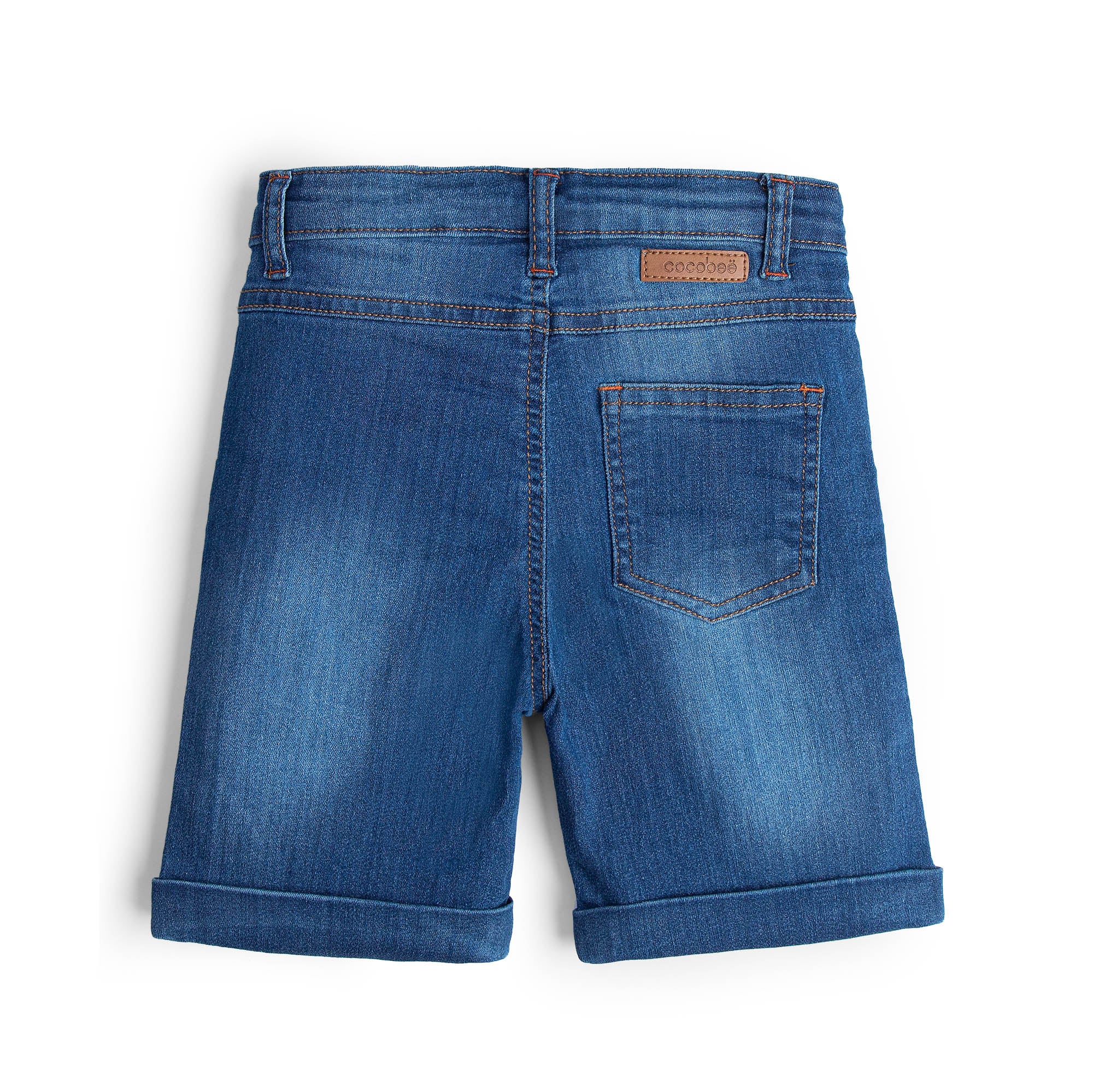 Graphic Printed Denim Short - Image 2