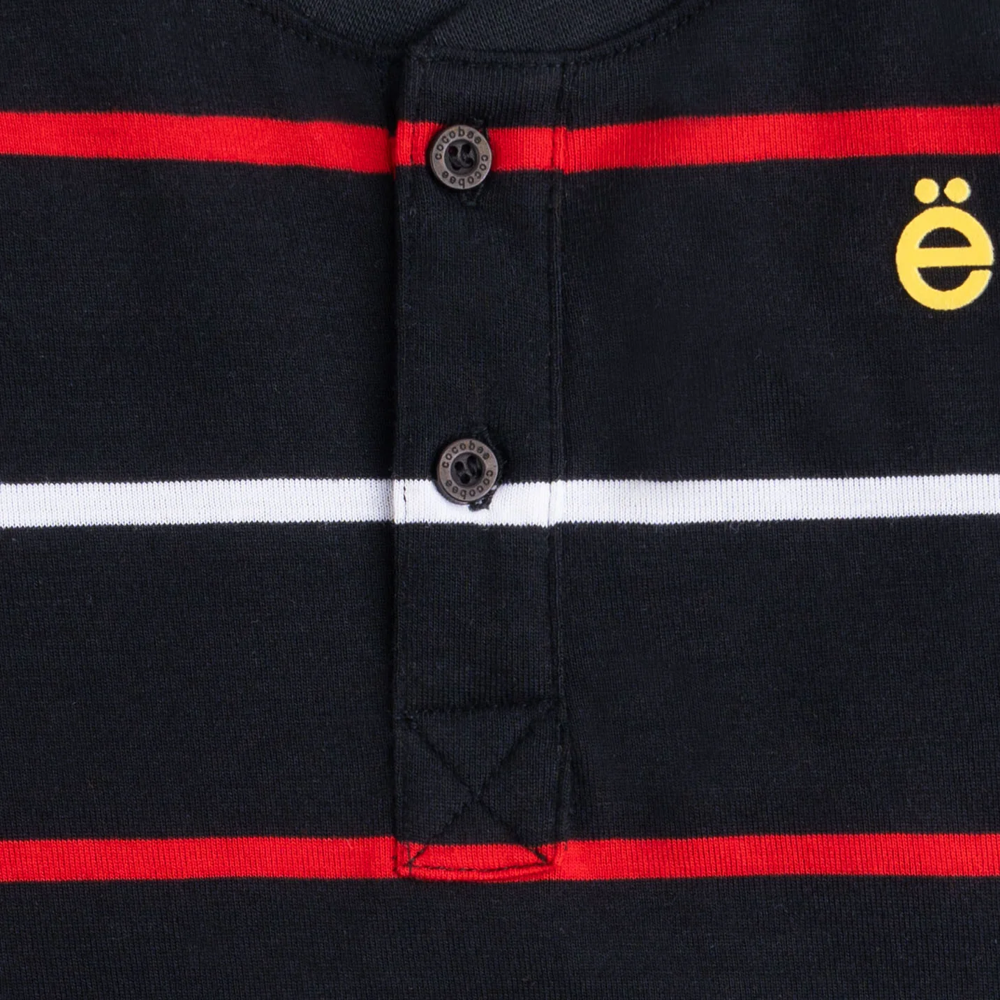 Black-Line Henley Shirt - Image 2