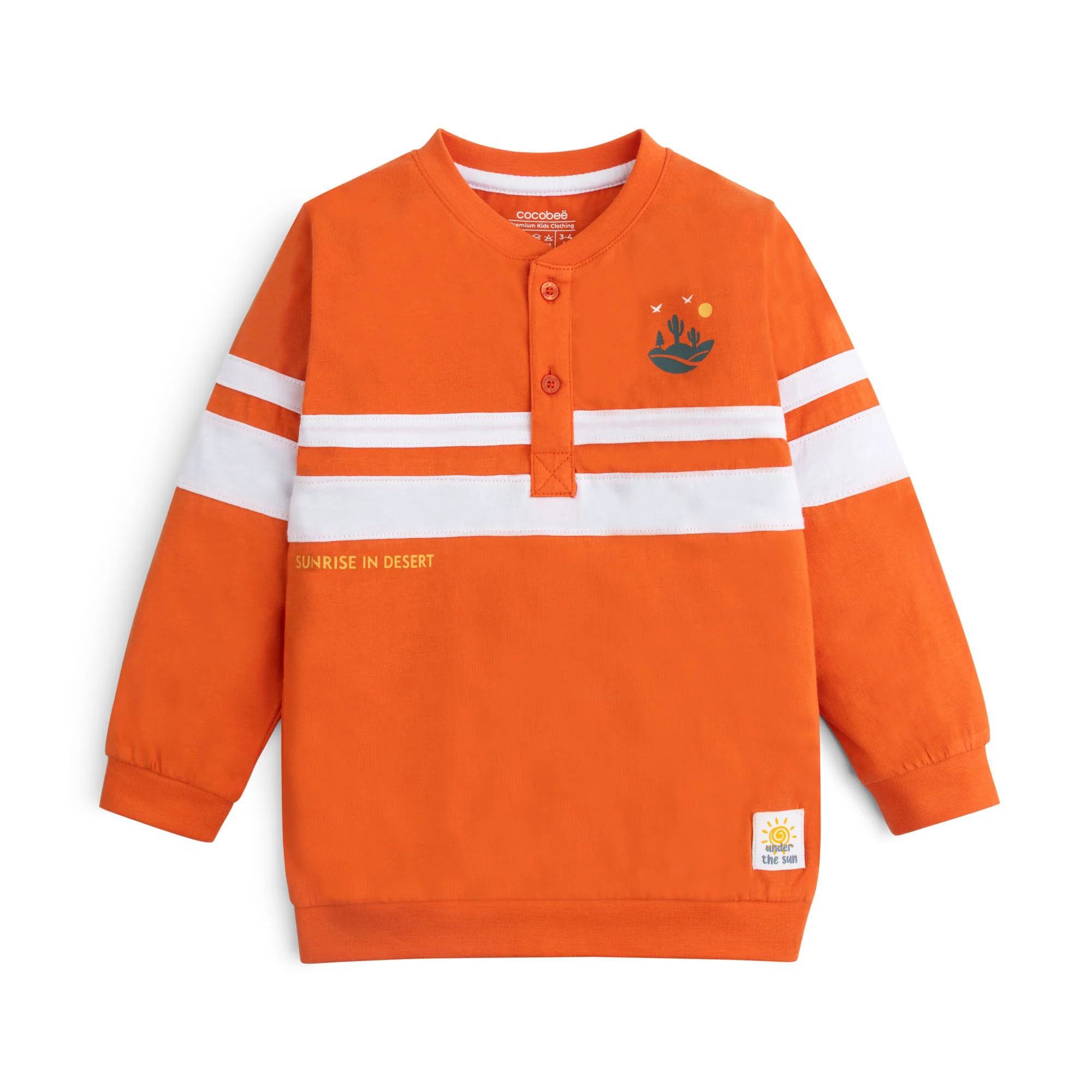 Sun-Flare Tangerine Henley
