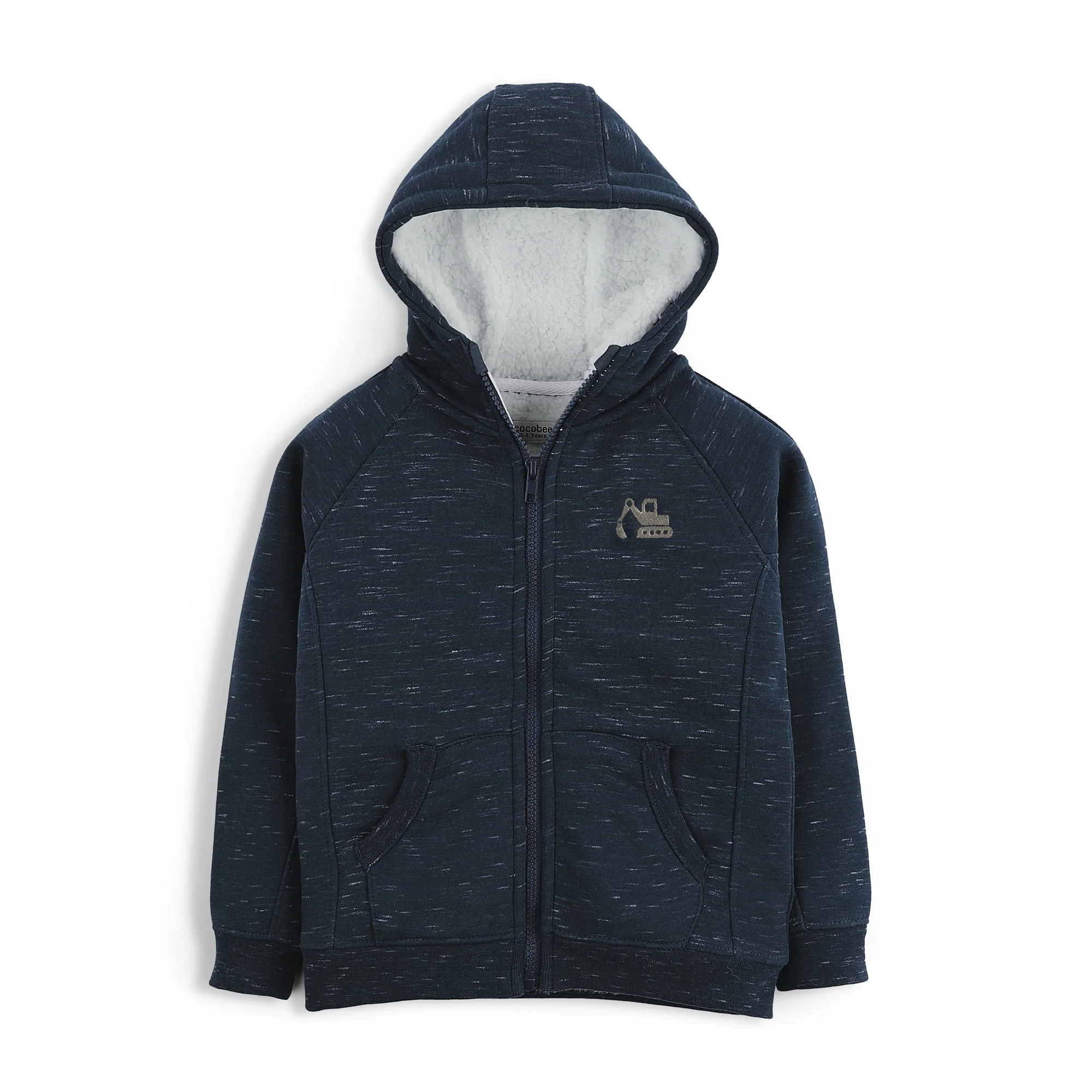 Navy Melange Hoodie