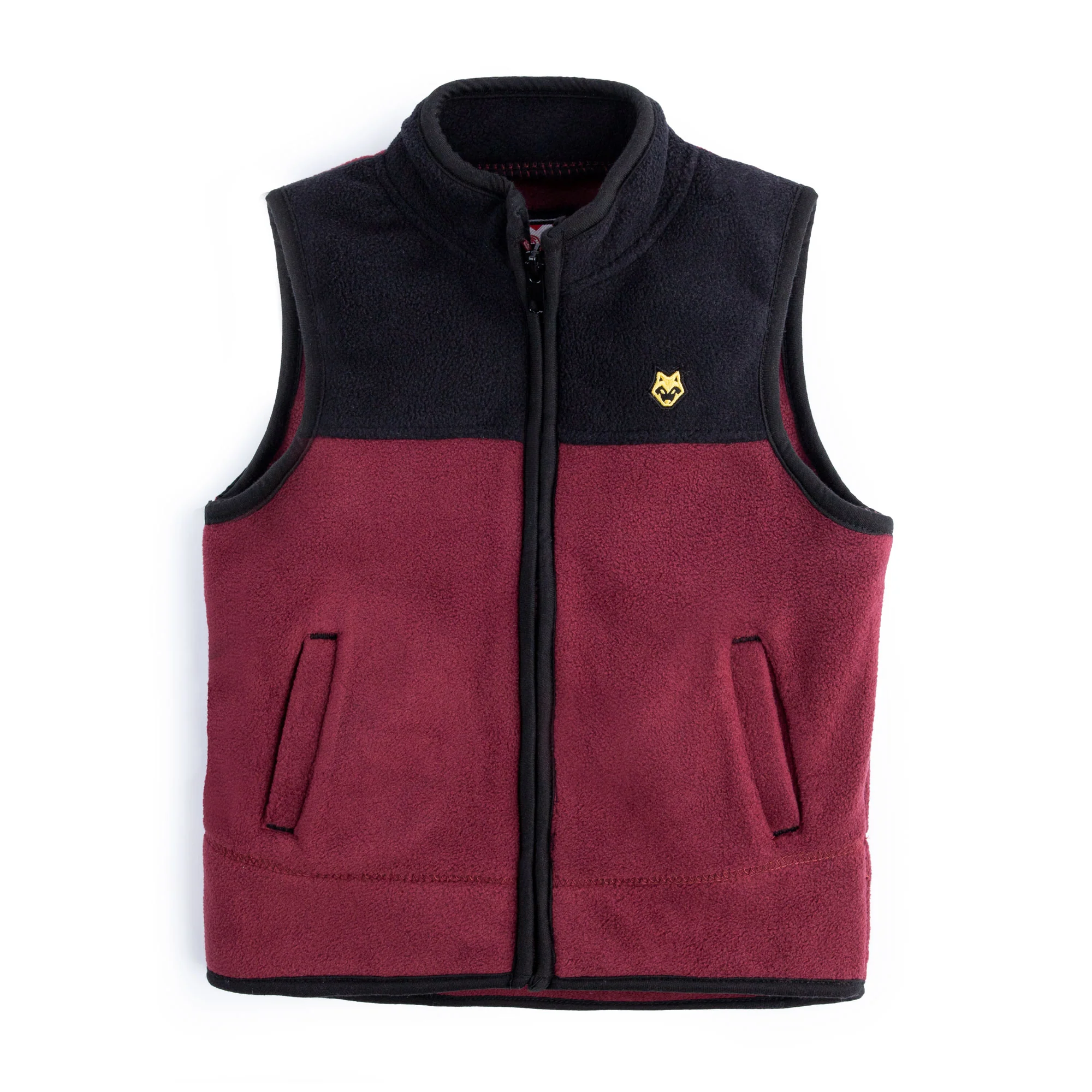 Maroon Sherpa Vest