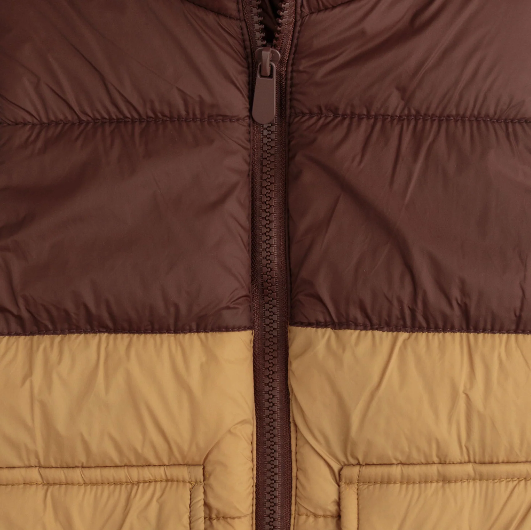 Mocha Block Pocketed Vest - Image 2