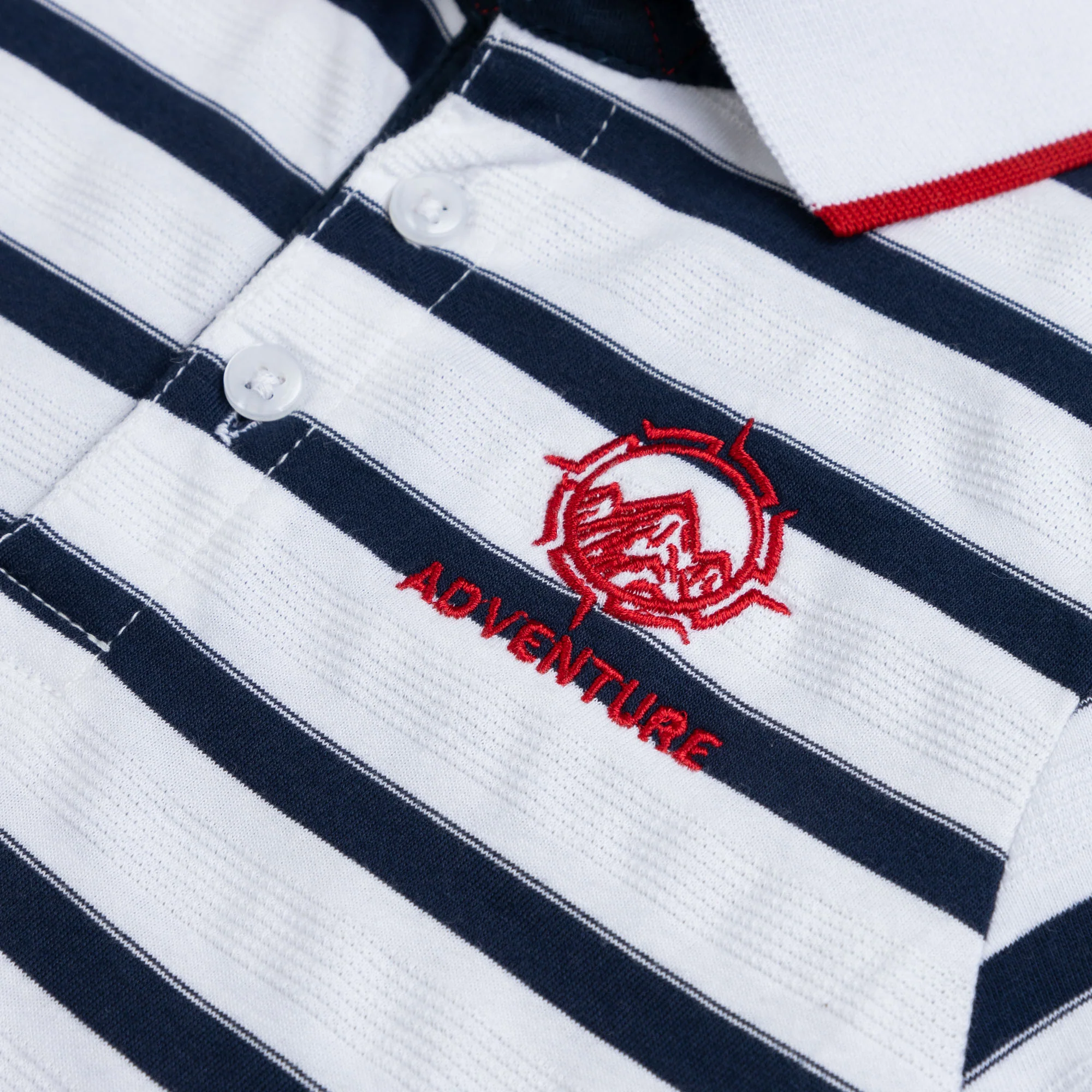 Striping White Adventures Polo - Image 2