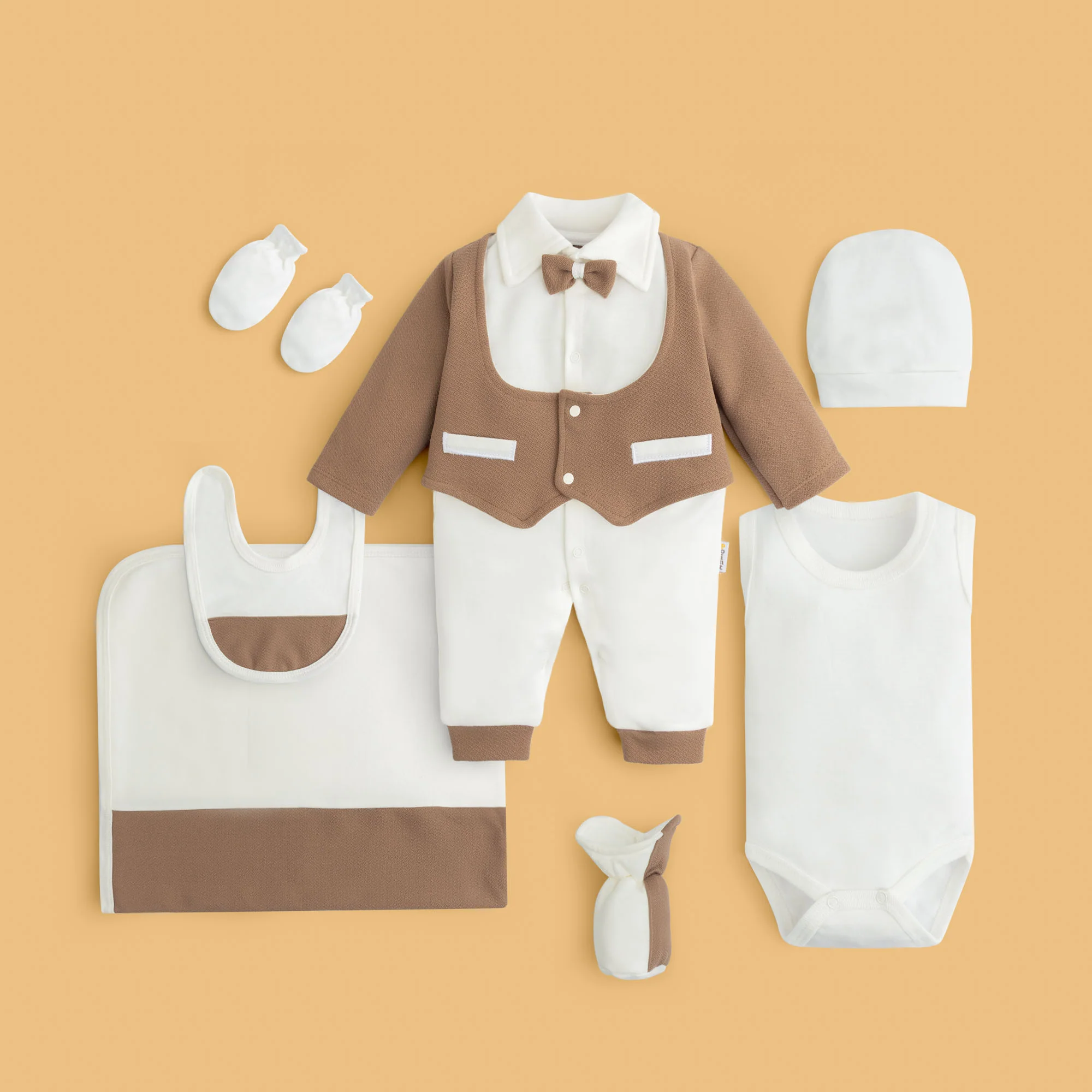 Classic Tux Baby Romper Set