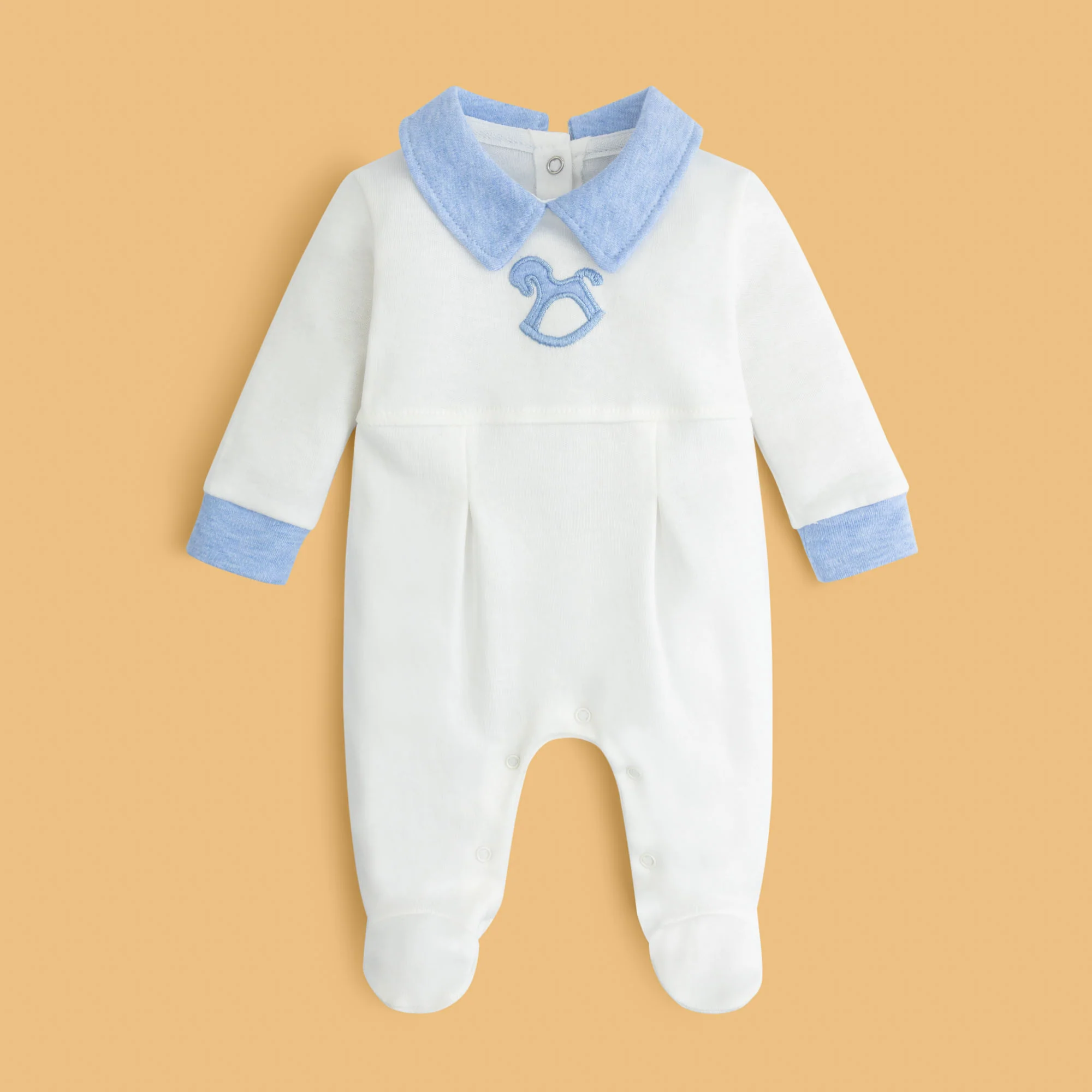 Blue Trim Baby Set - Image 3