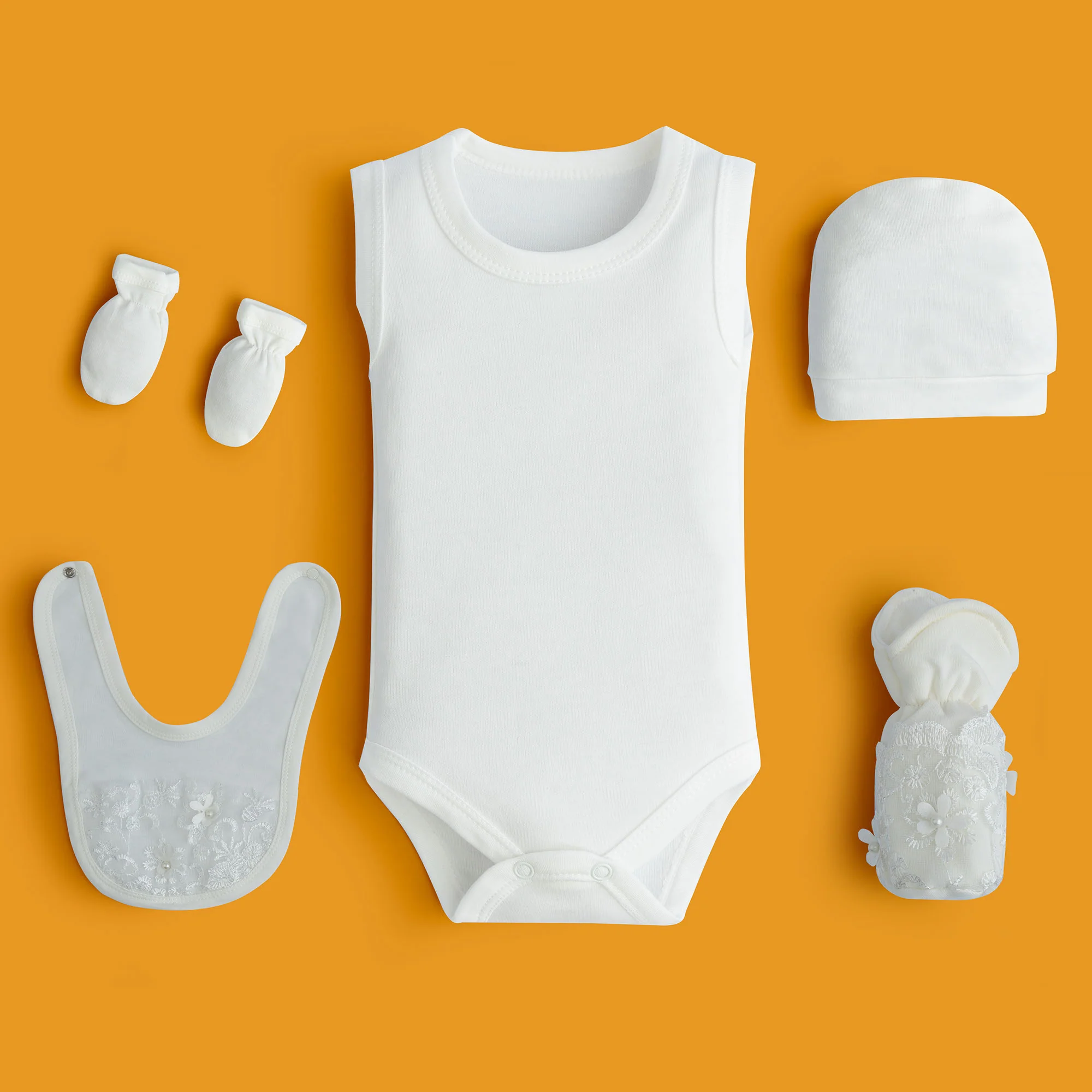 Frosty White Romper Set - Image 2