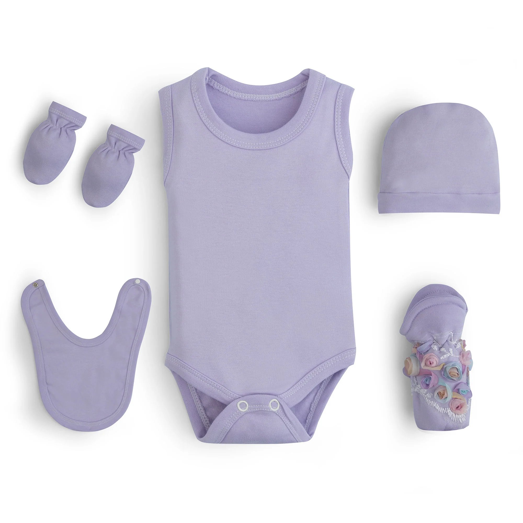 Floral Petal Infant Romper Pack - Image 2