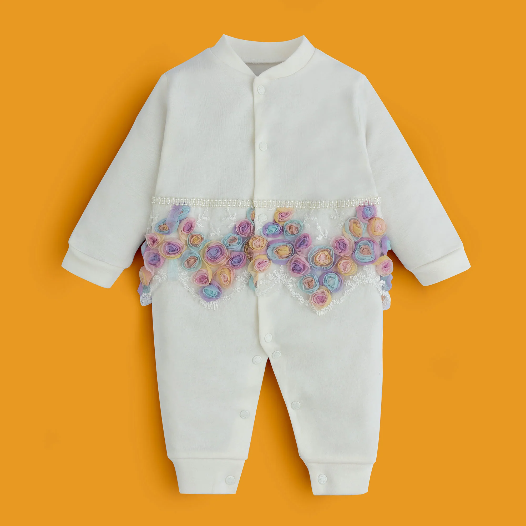 Crystal White Pack of 7 Romper - Image 3