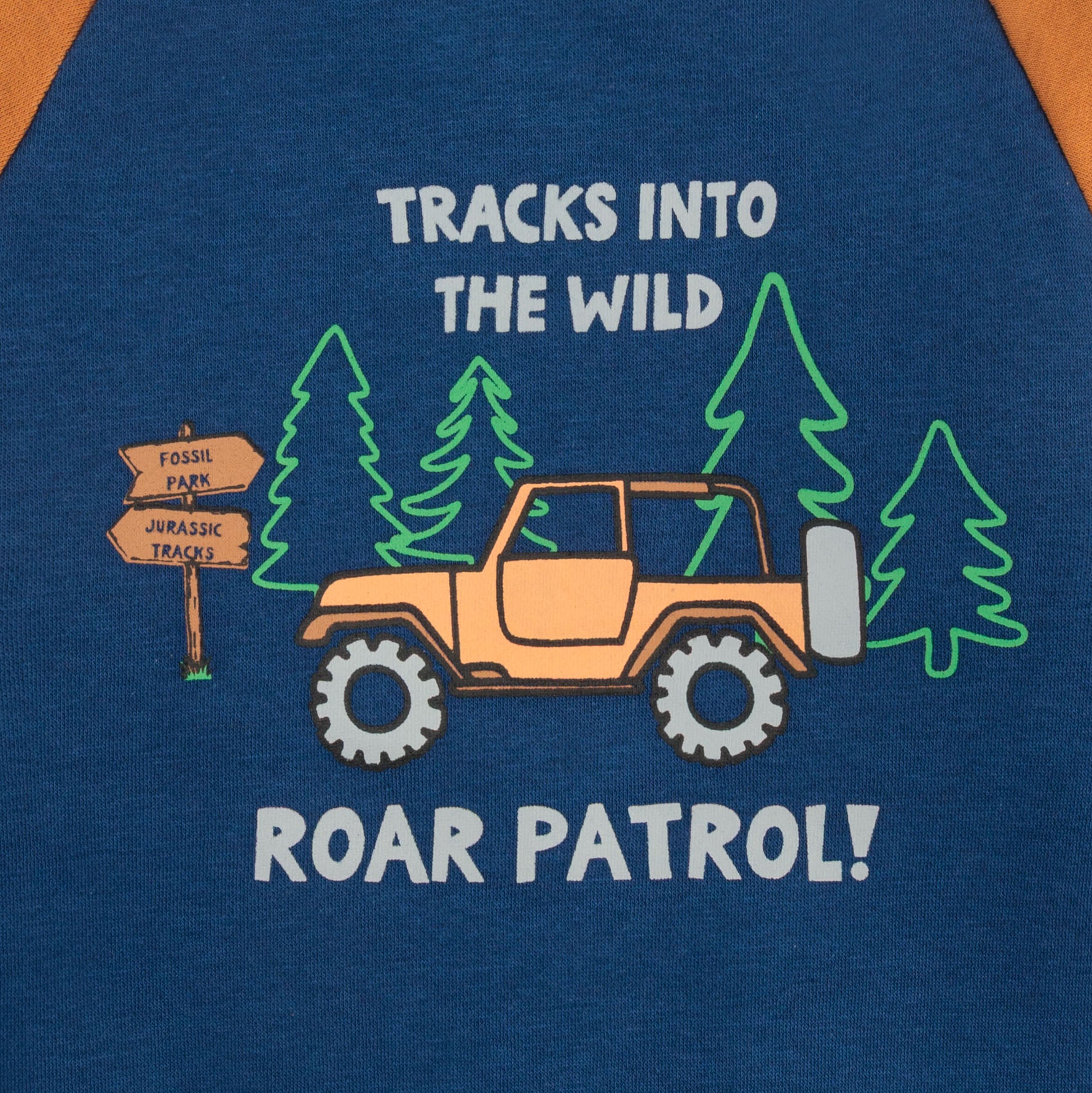 Blue Track Printed Sweatshirt - Image 2