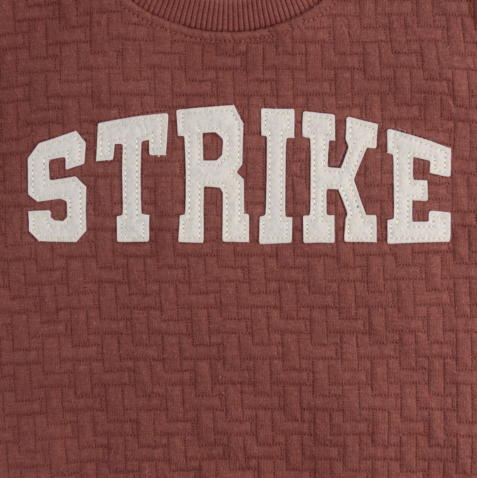 Cocoa-Brown Quilted Sweatshirt - Image 2
