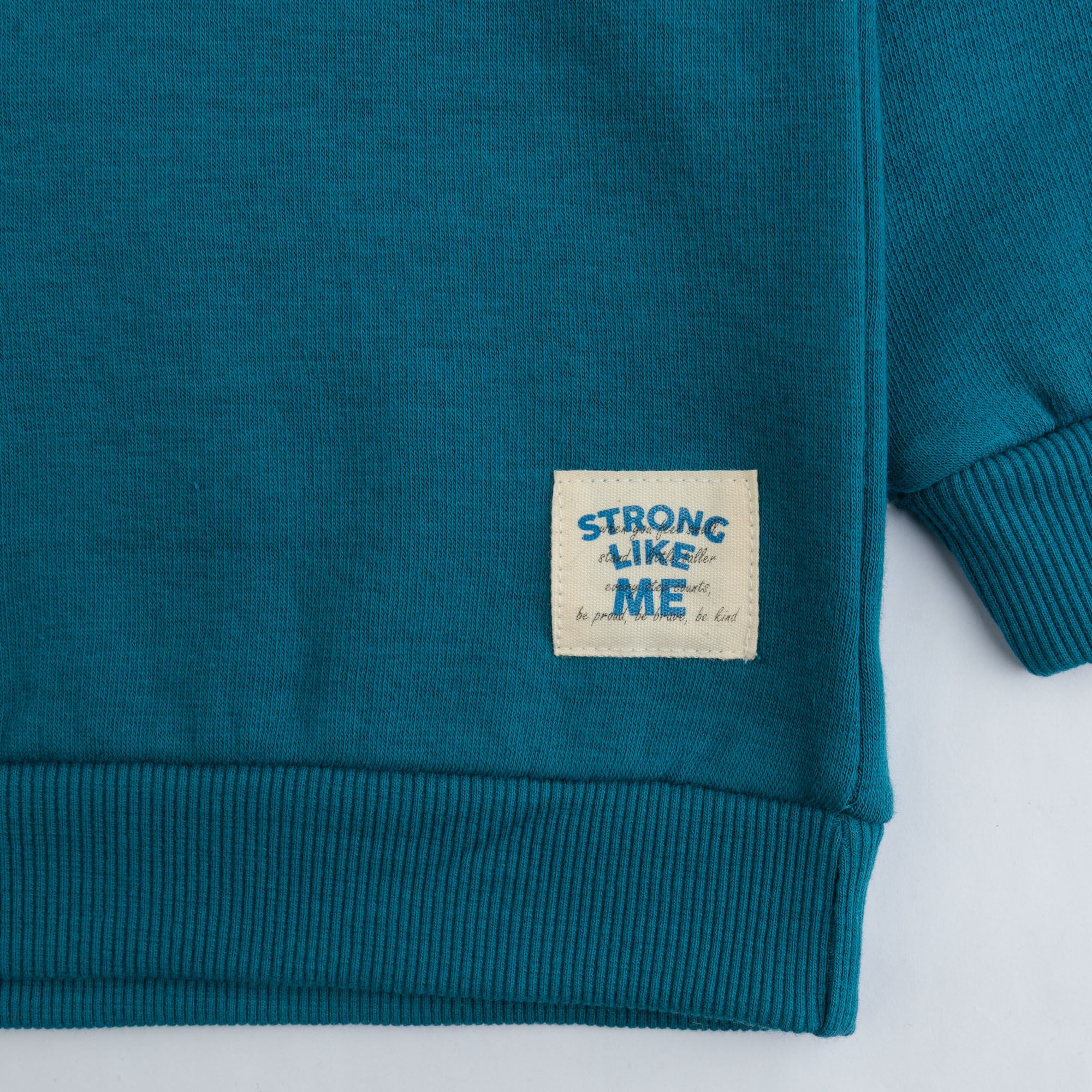 Teal Triple Stripe Sweatshirt - Image 2