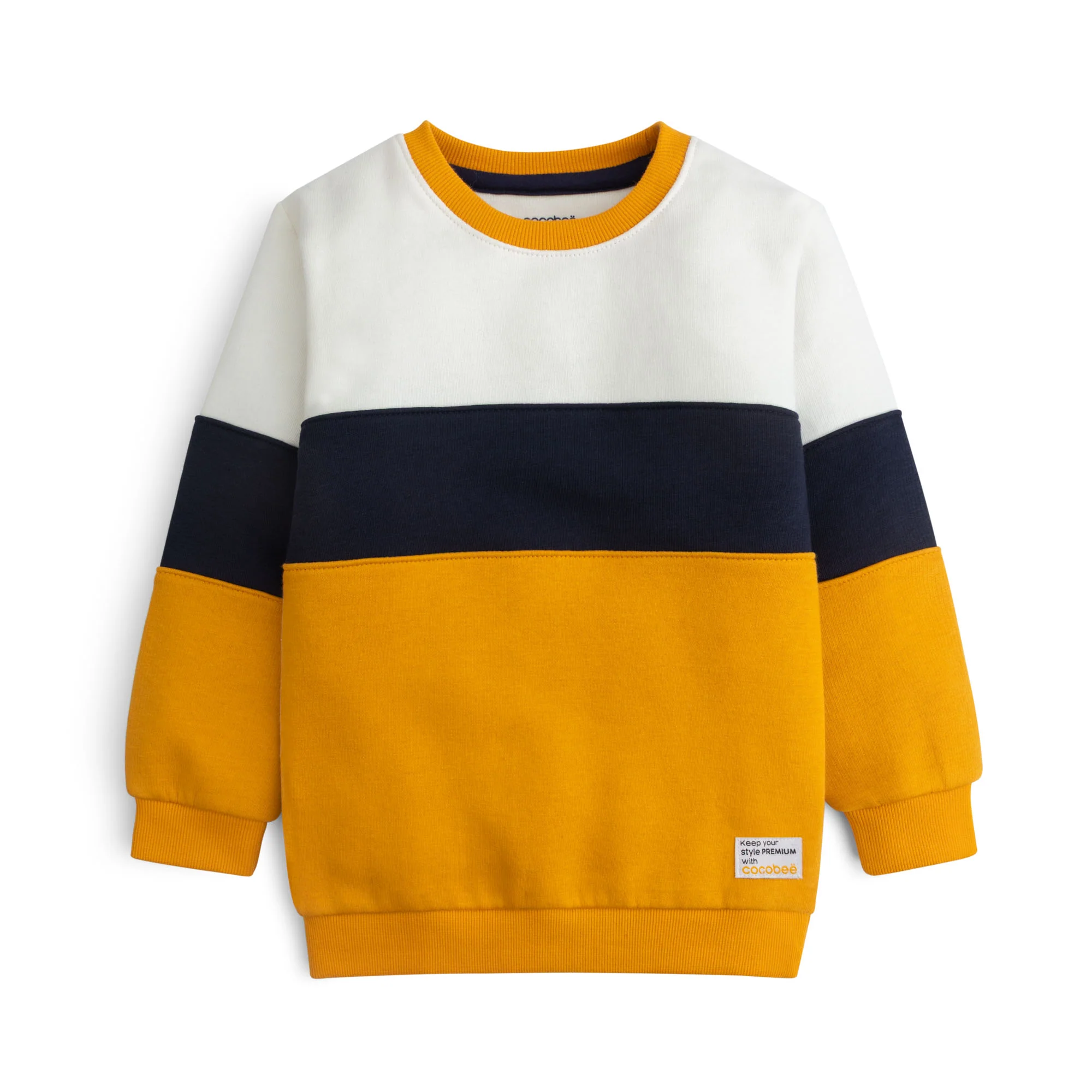 Bold Block Stripe Sweatshirt