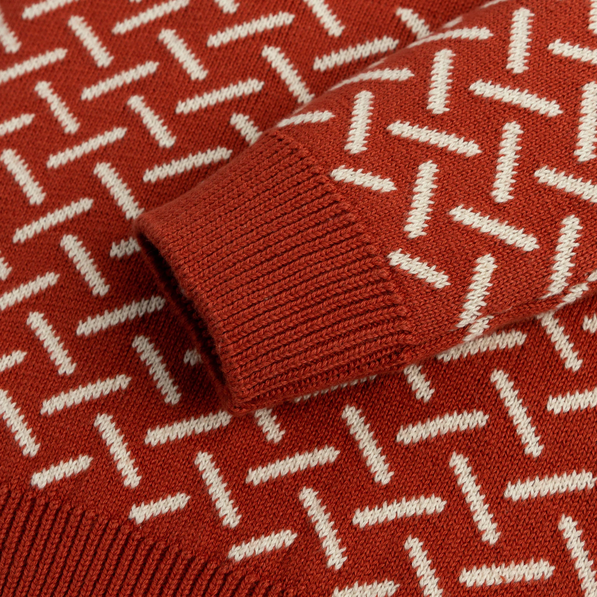 Rusty Brown Knitted Pullover - Image 2