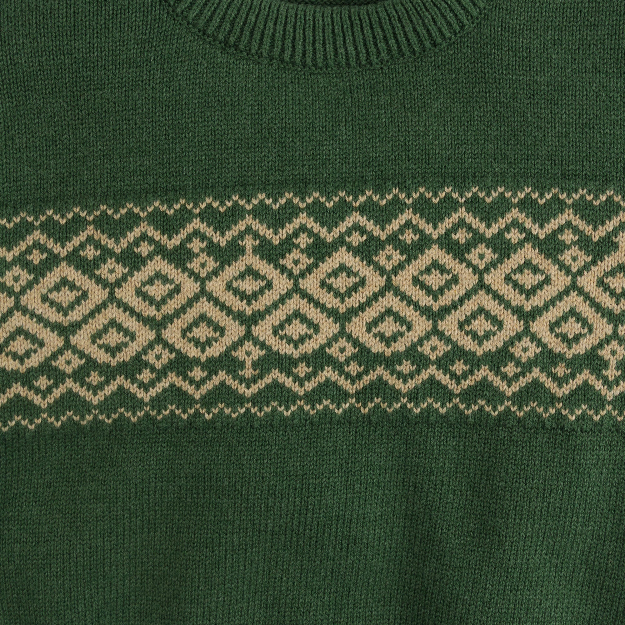 Deep Green Nordic Sweater - Image 2