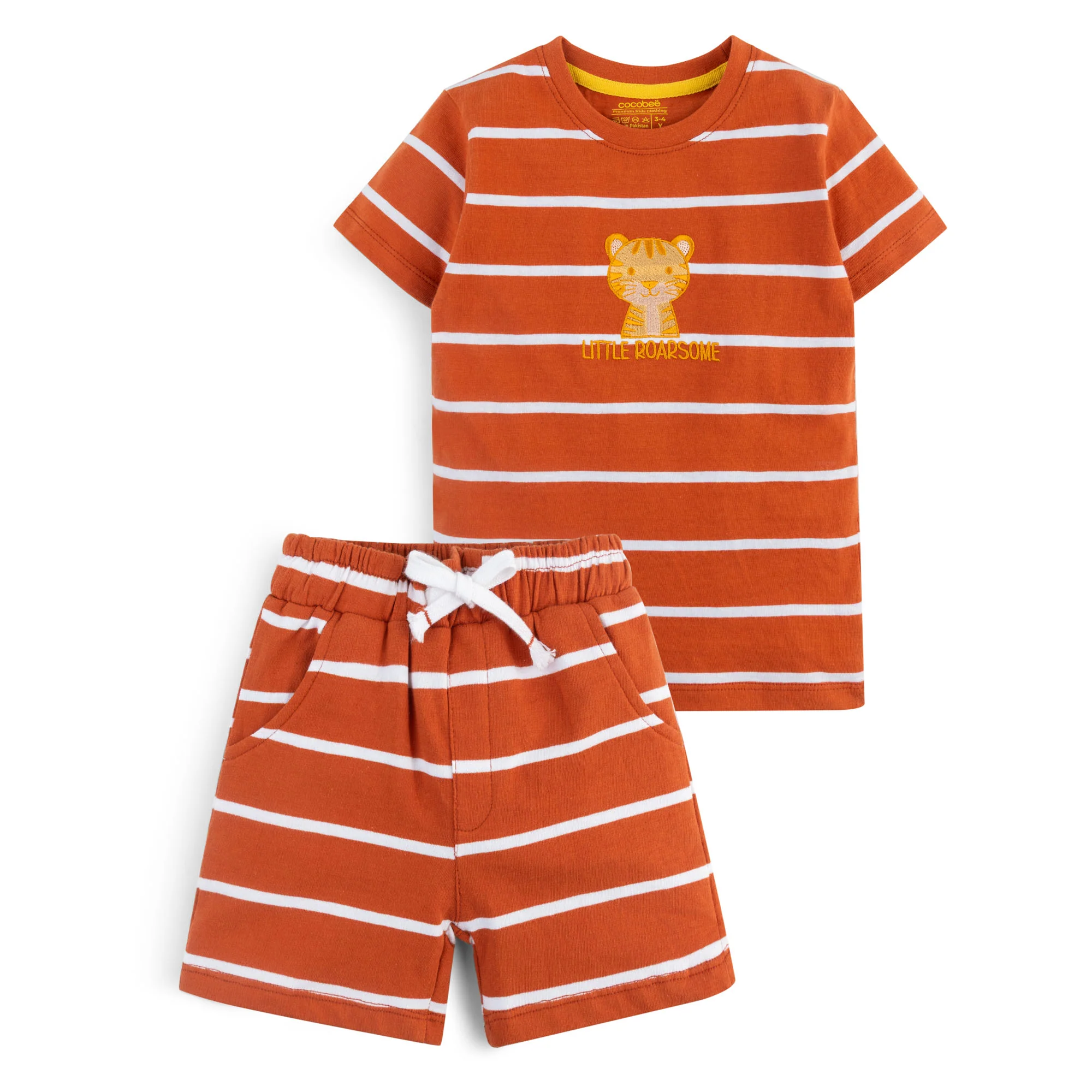 Burnt Orange Stripe Duo-Pack