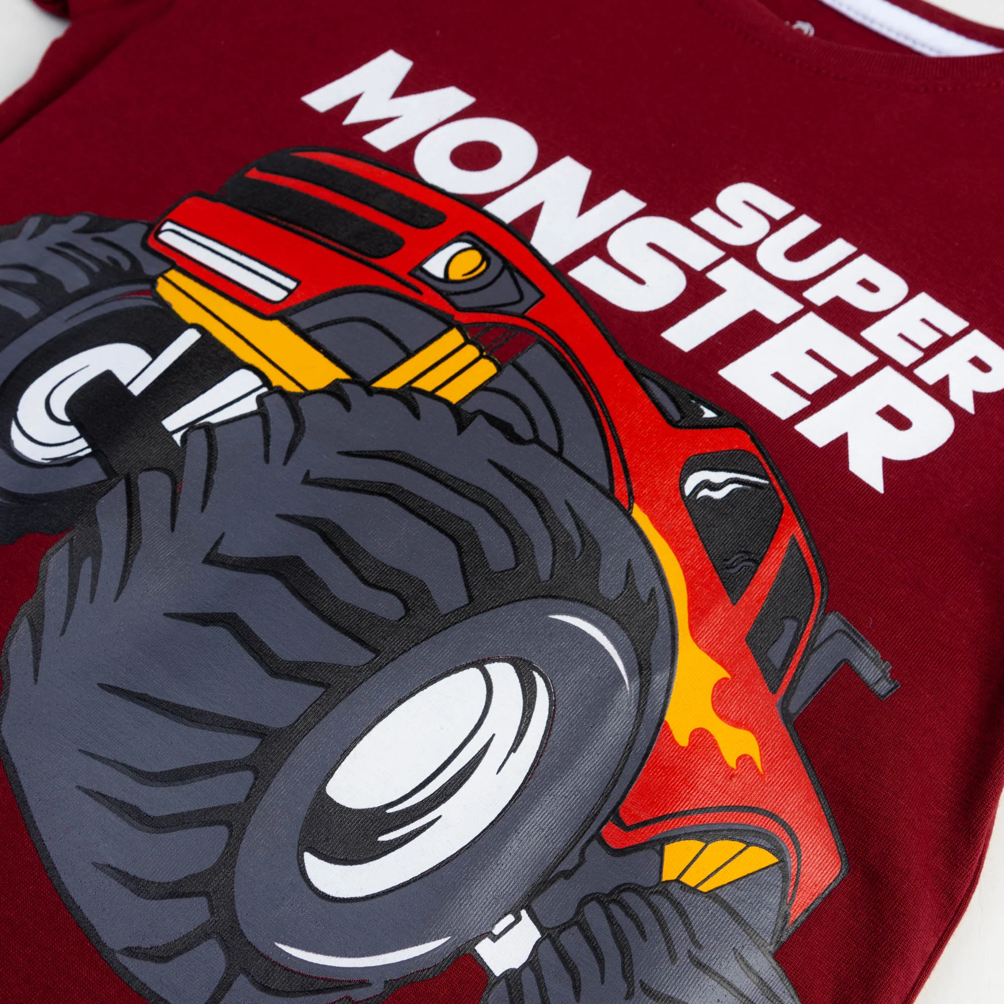 Maroon Printed T-shirt - Image 2