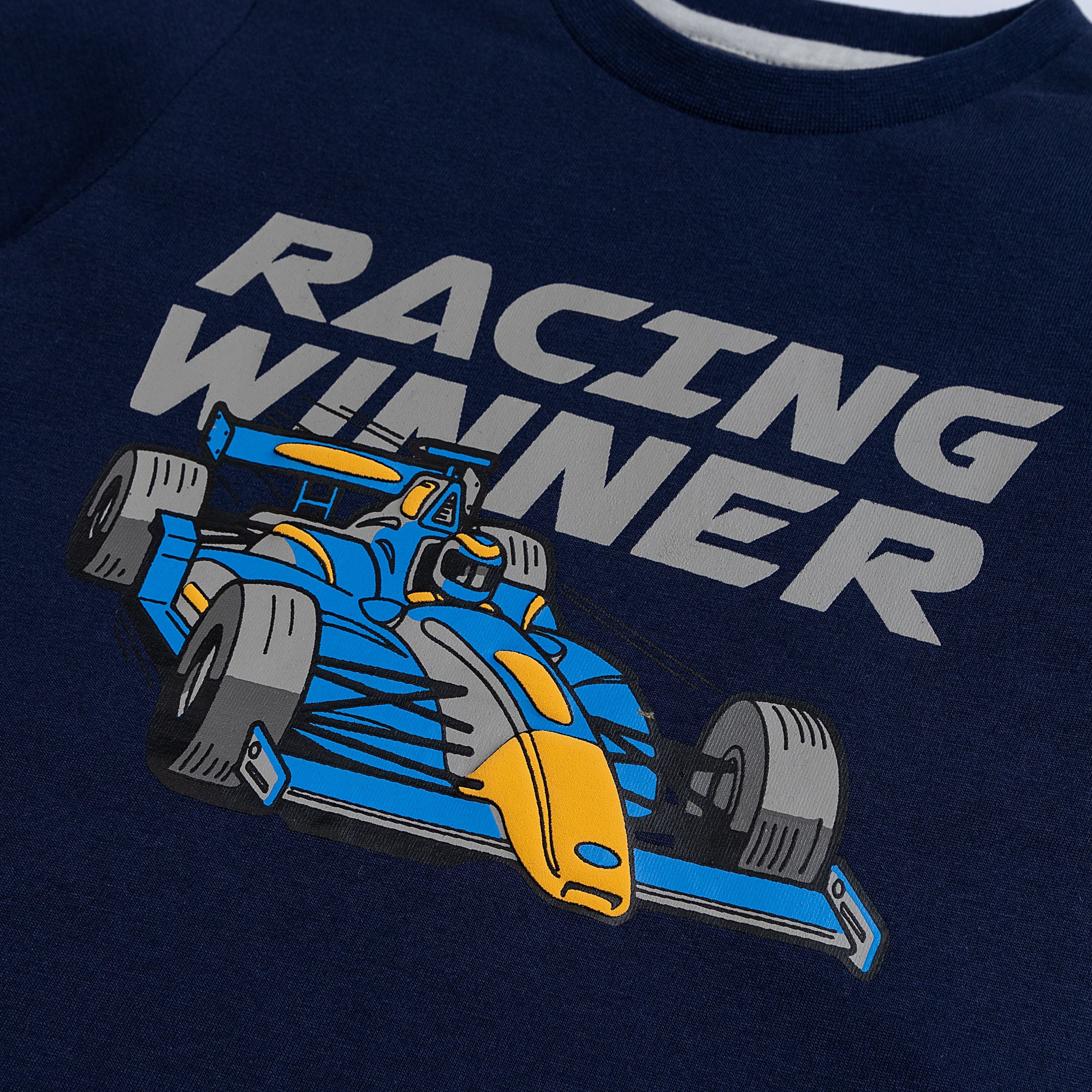 Dark Blue Printed T-shirt - Image 2