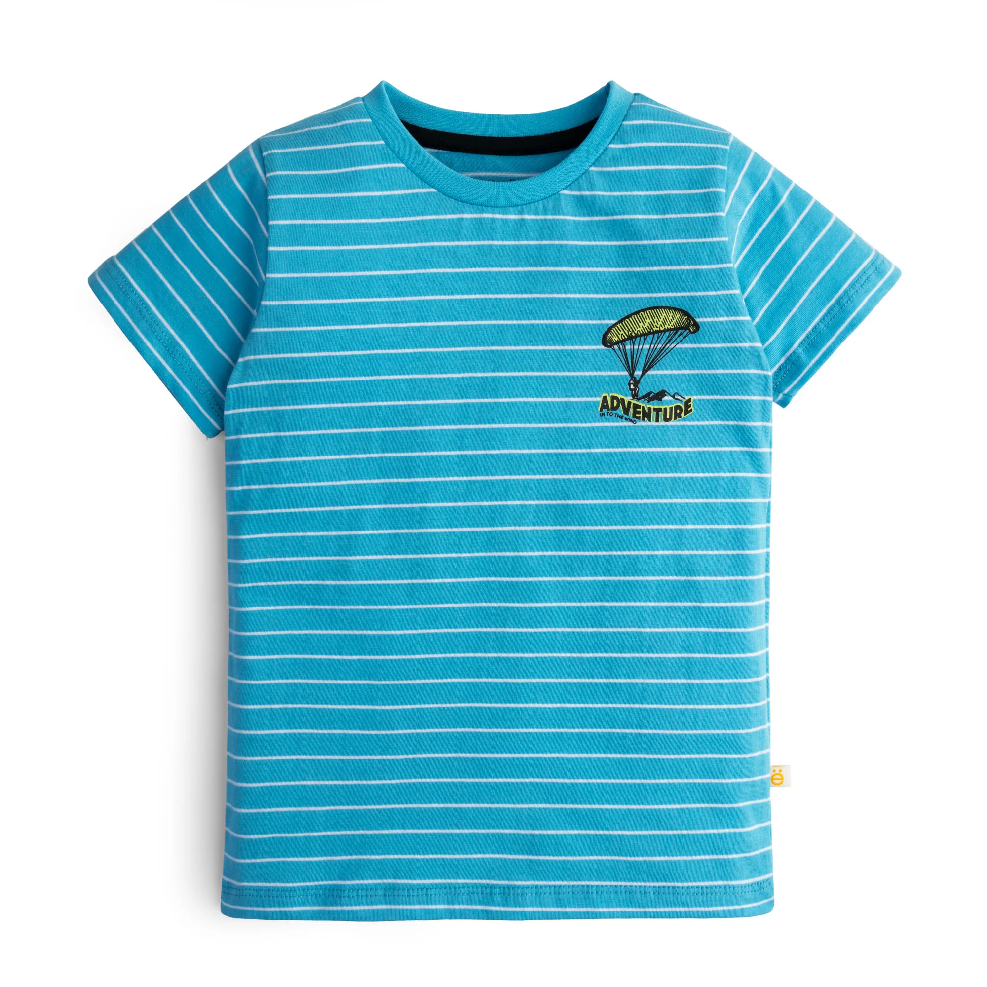 Striping Blue Casual T-shirt