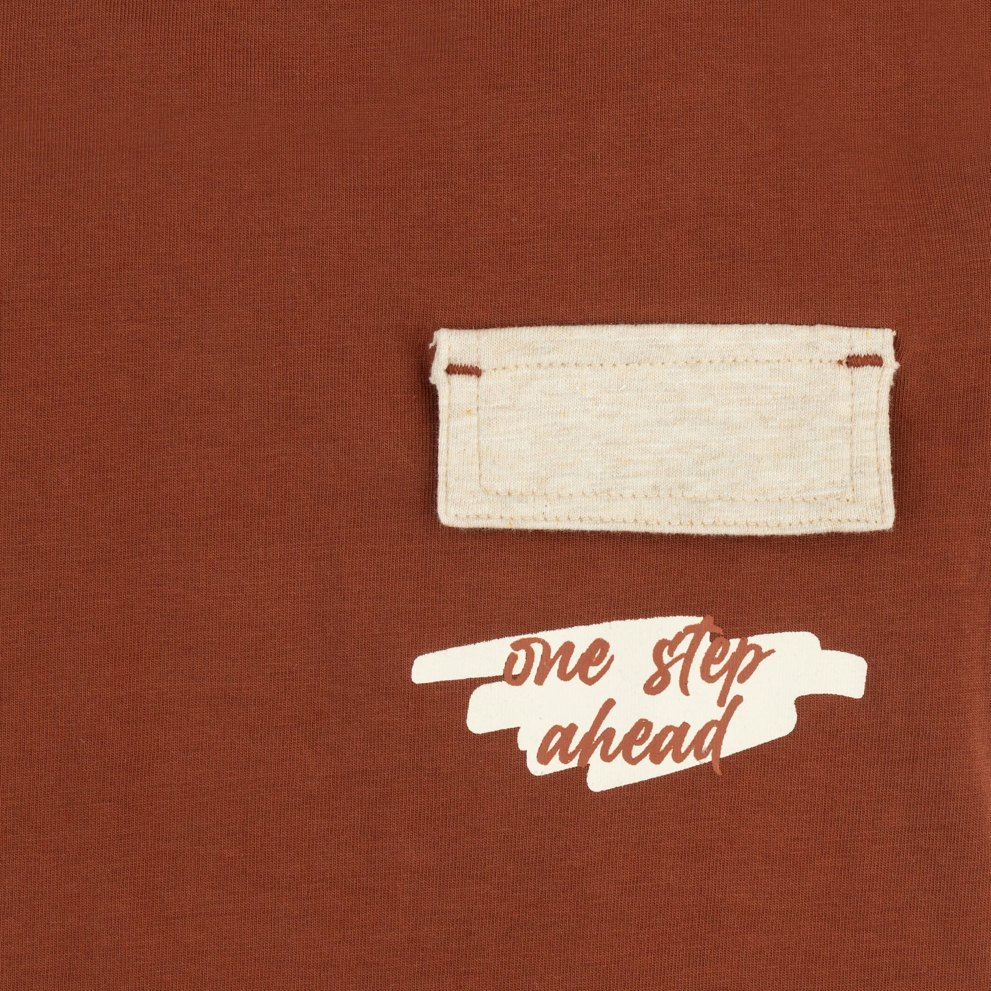 Brown Panel Printed T-Shirt - Image 2
