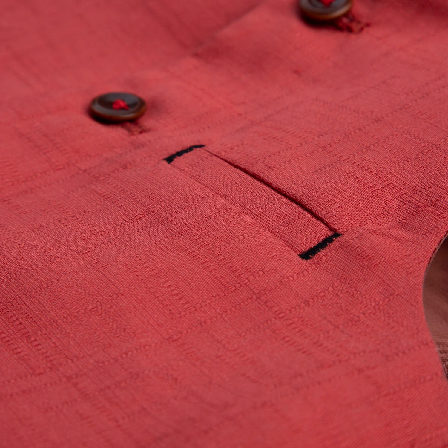 Prime Red Waistcoat - Image 3