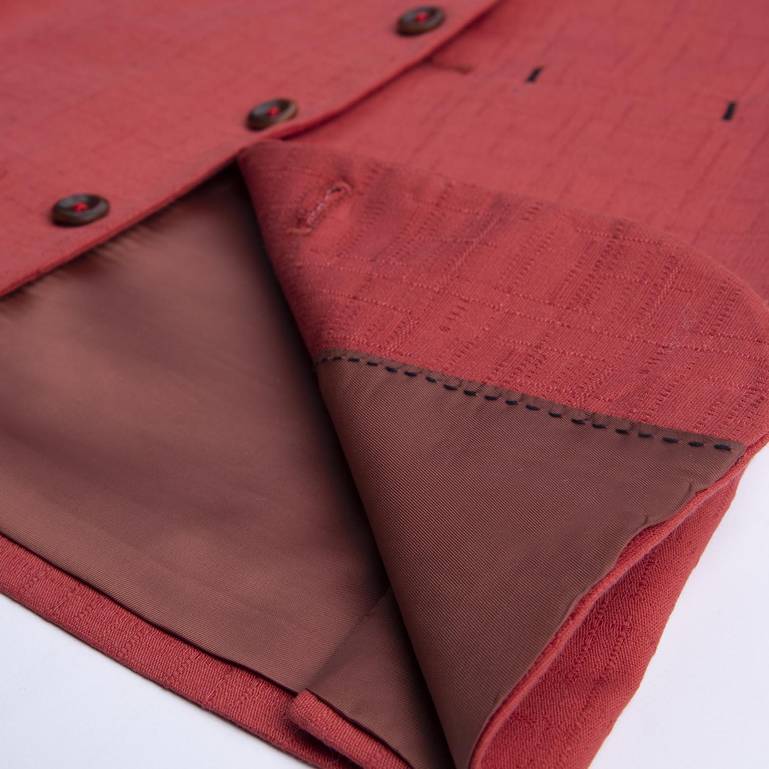 Prime Red Waistcoat - Image 4