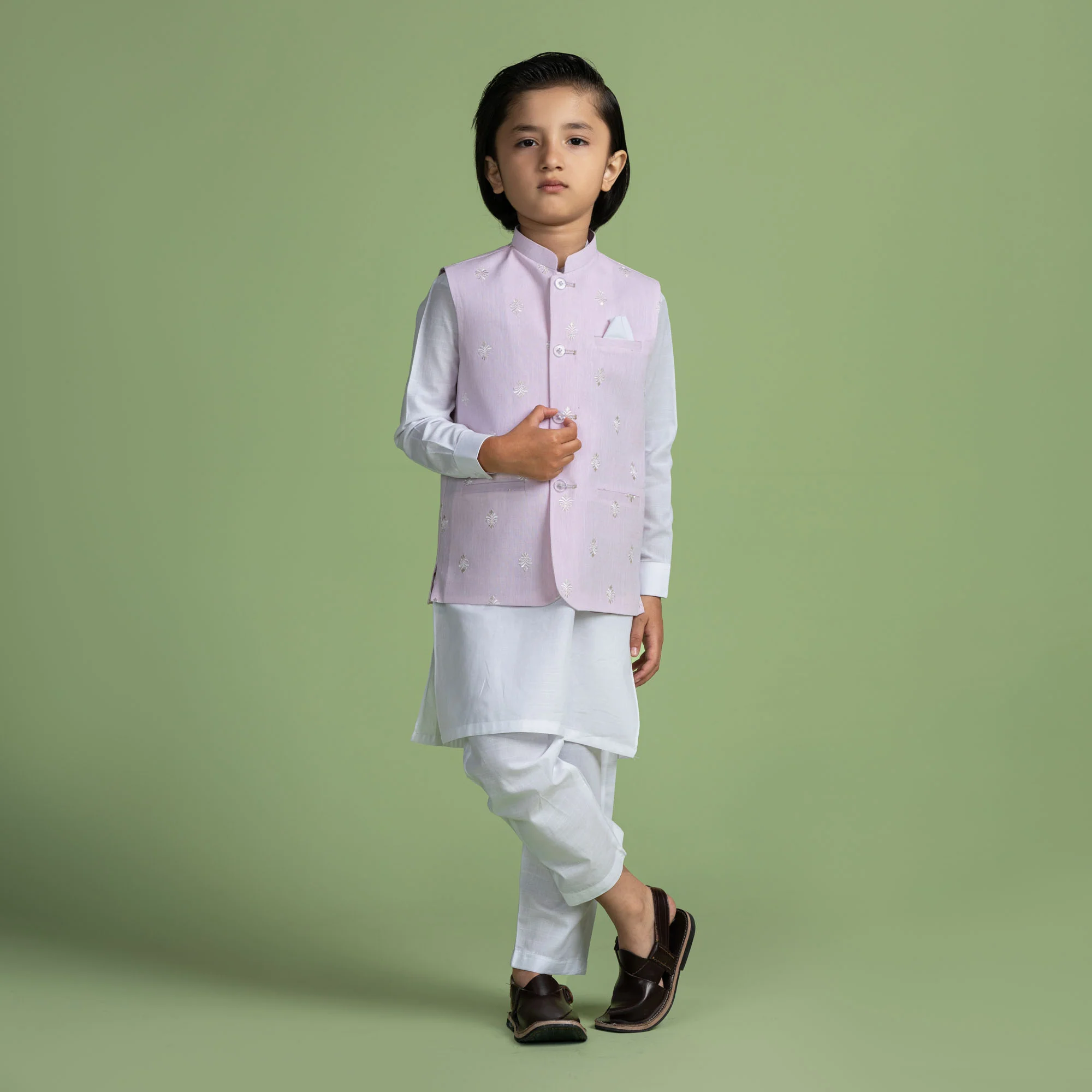 Fairy Pink Embroidered Wasitcoat