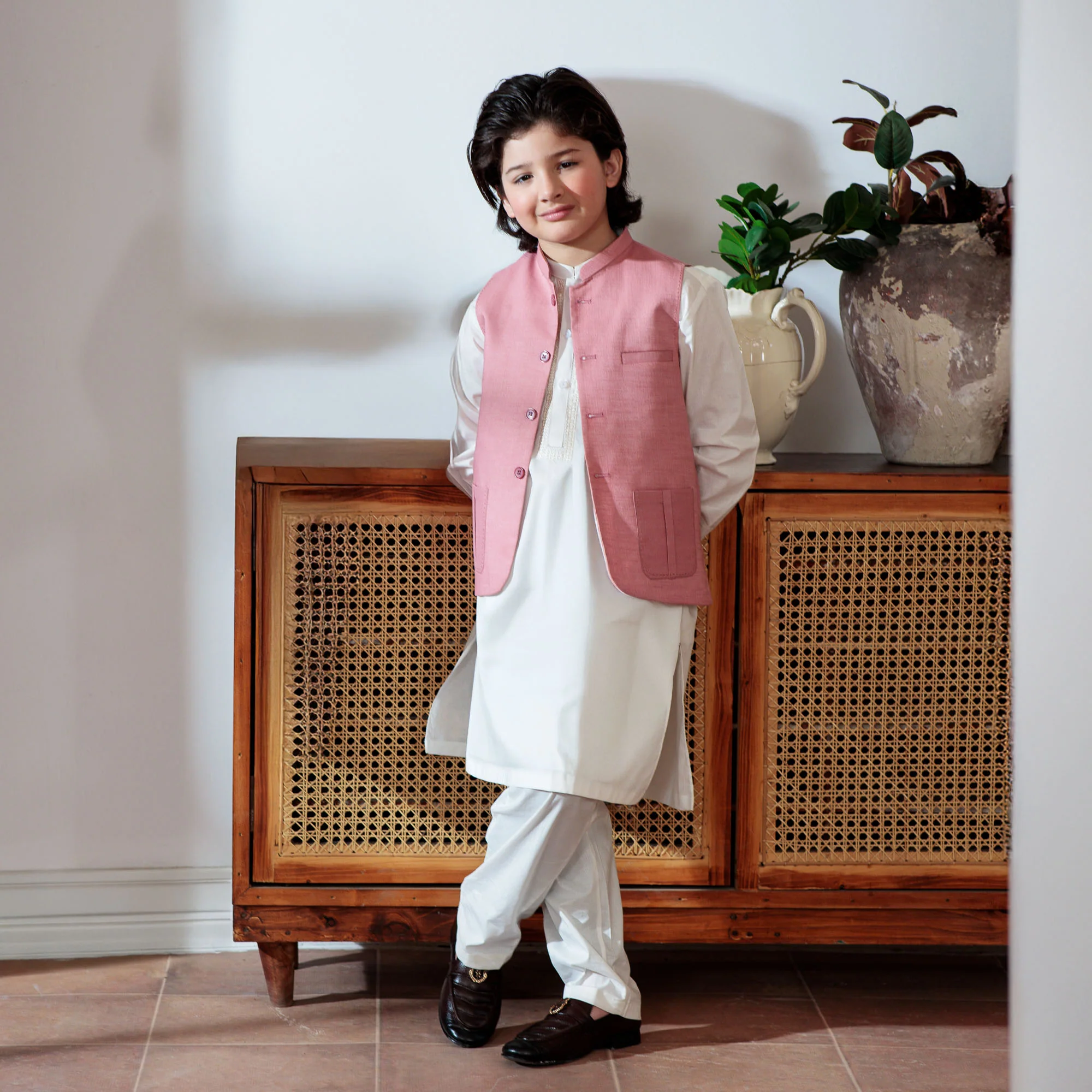 Classic Pink Tailored Waistcoat