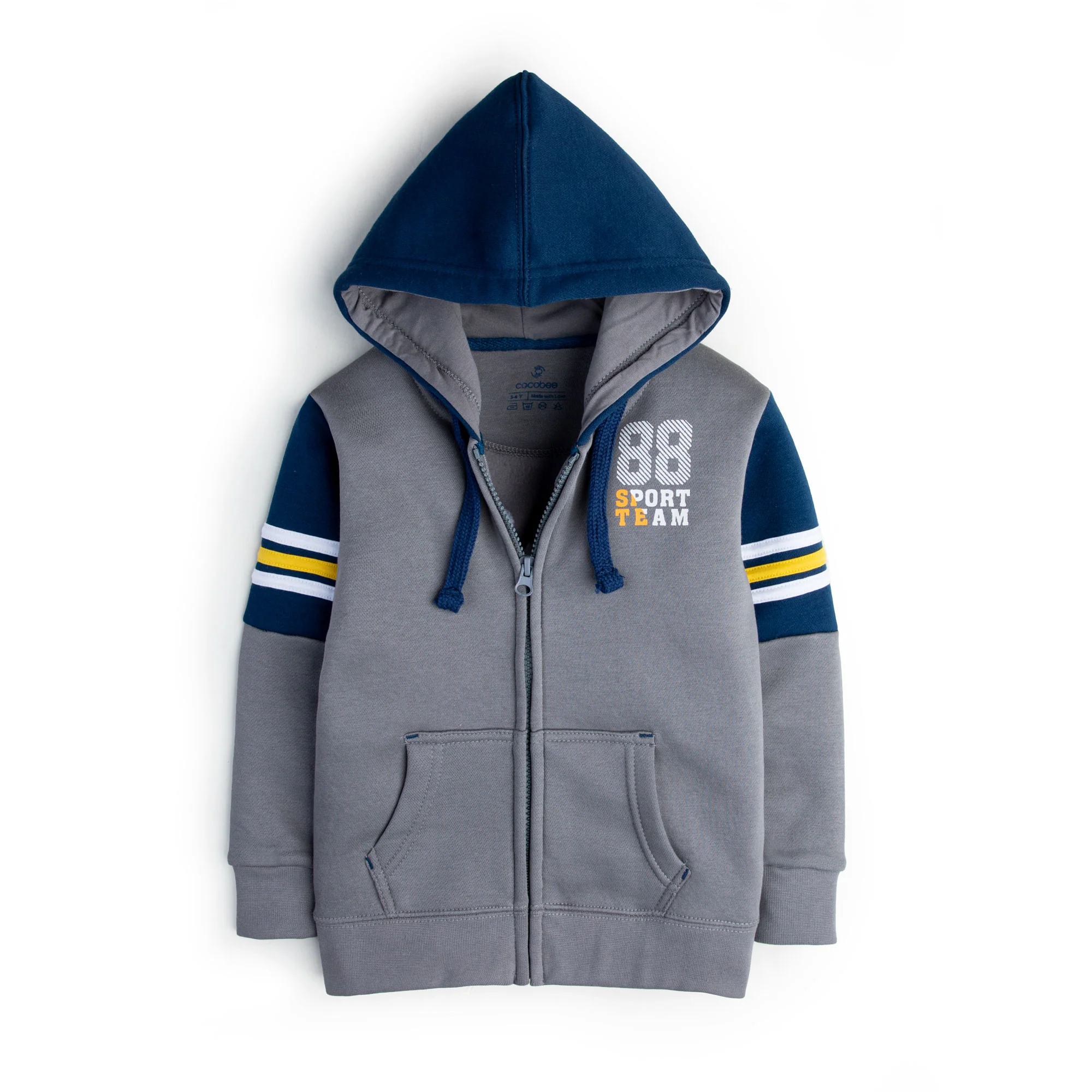Grey Sports Hoodie