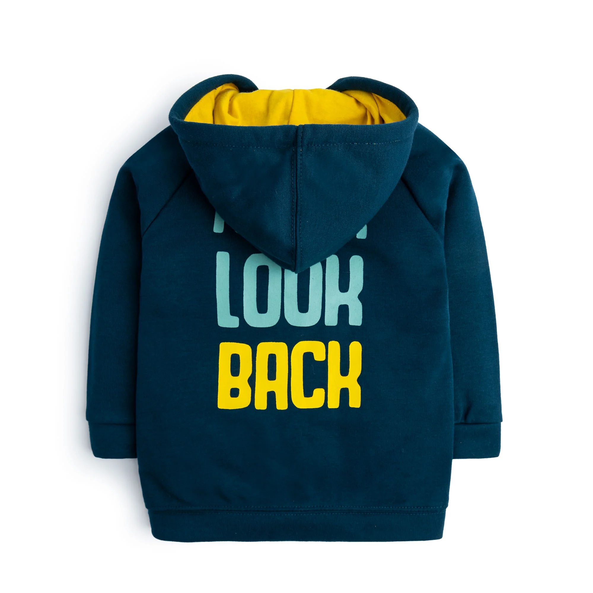 Navy Blue Hooded Outerwear - Image 3