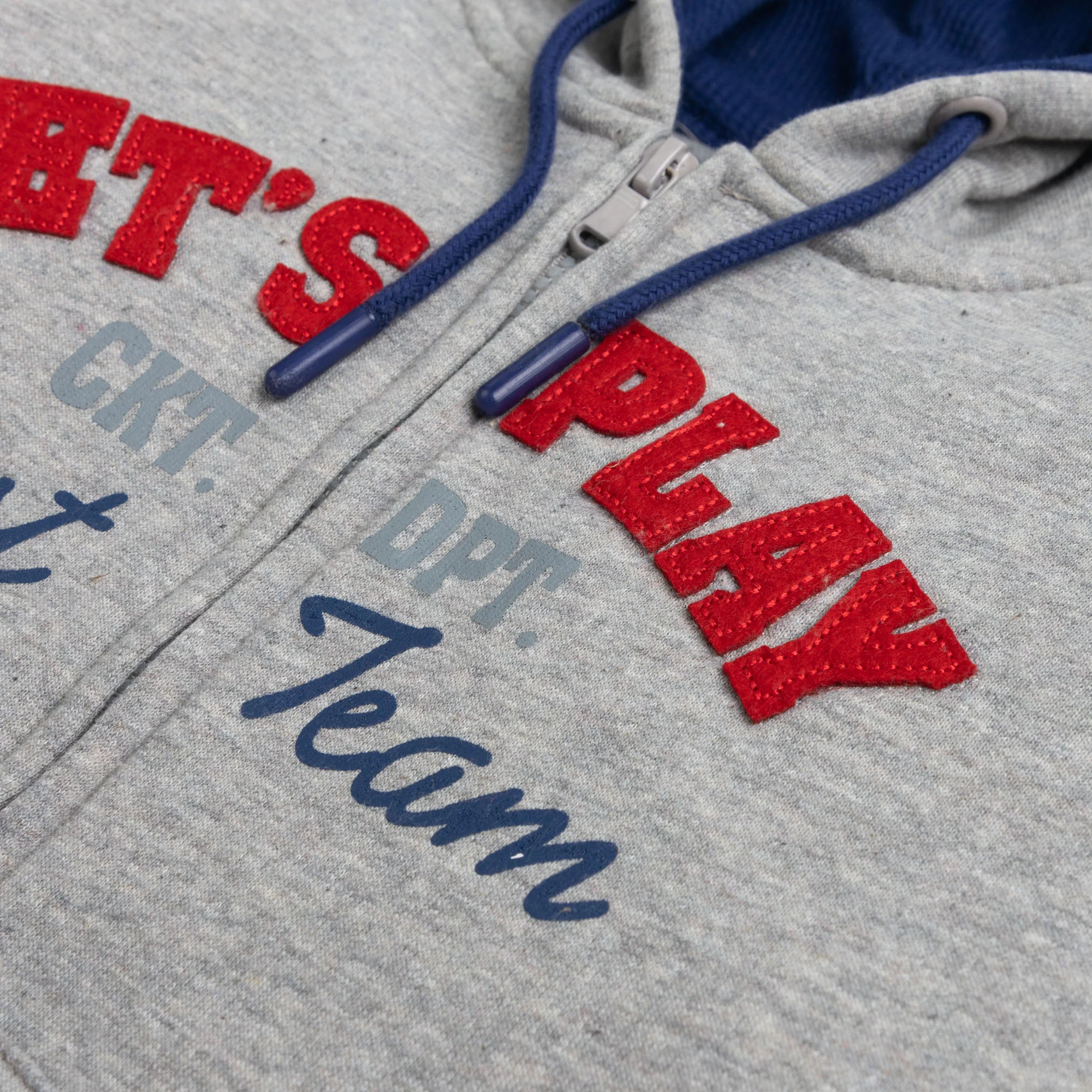 Gray Textured Hoodie - Image 2