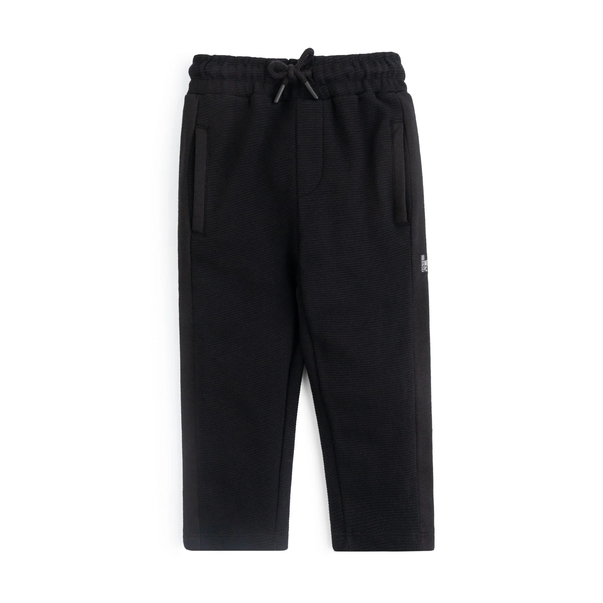Classic Black Drawstring Joggers