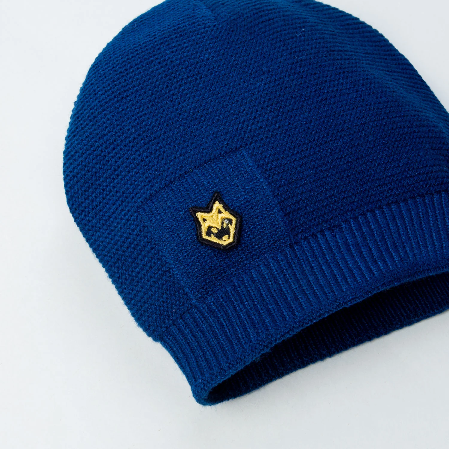 Blue Knitted Beanie - Image 2