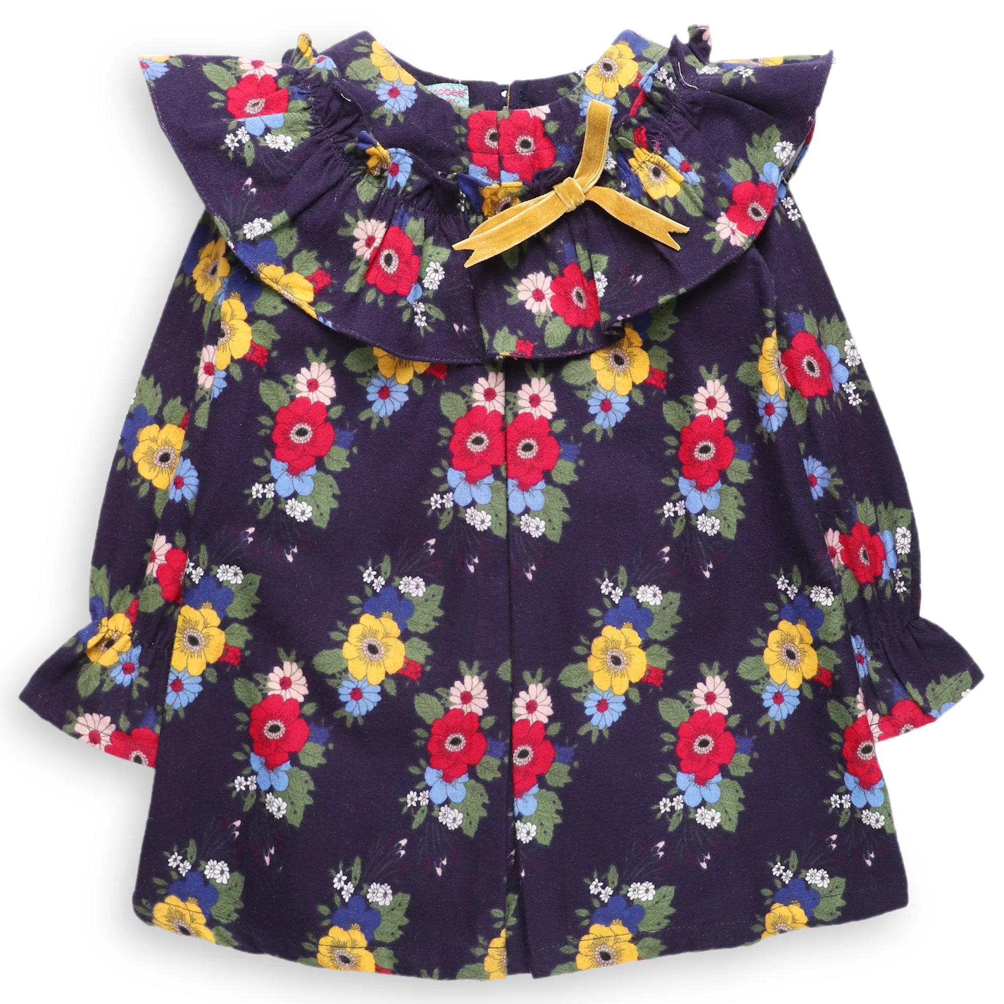 Floral navy tunic