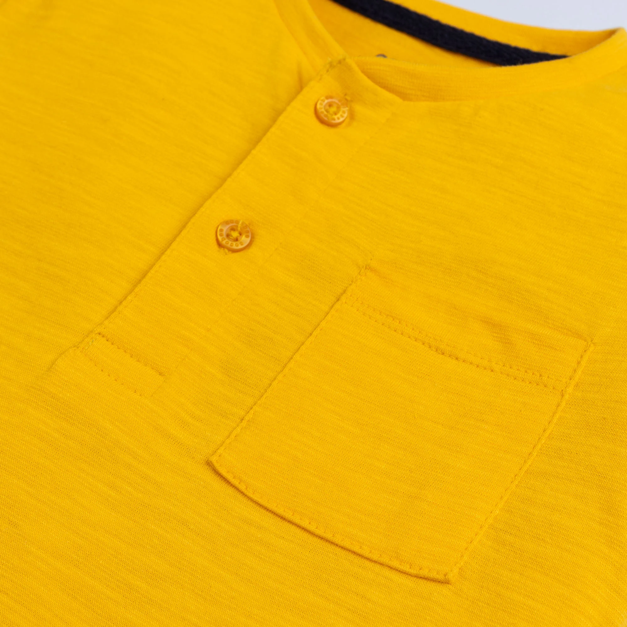 Canary Yellow Henley - Image 2