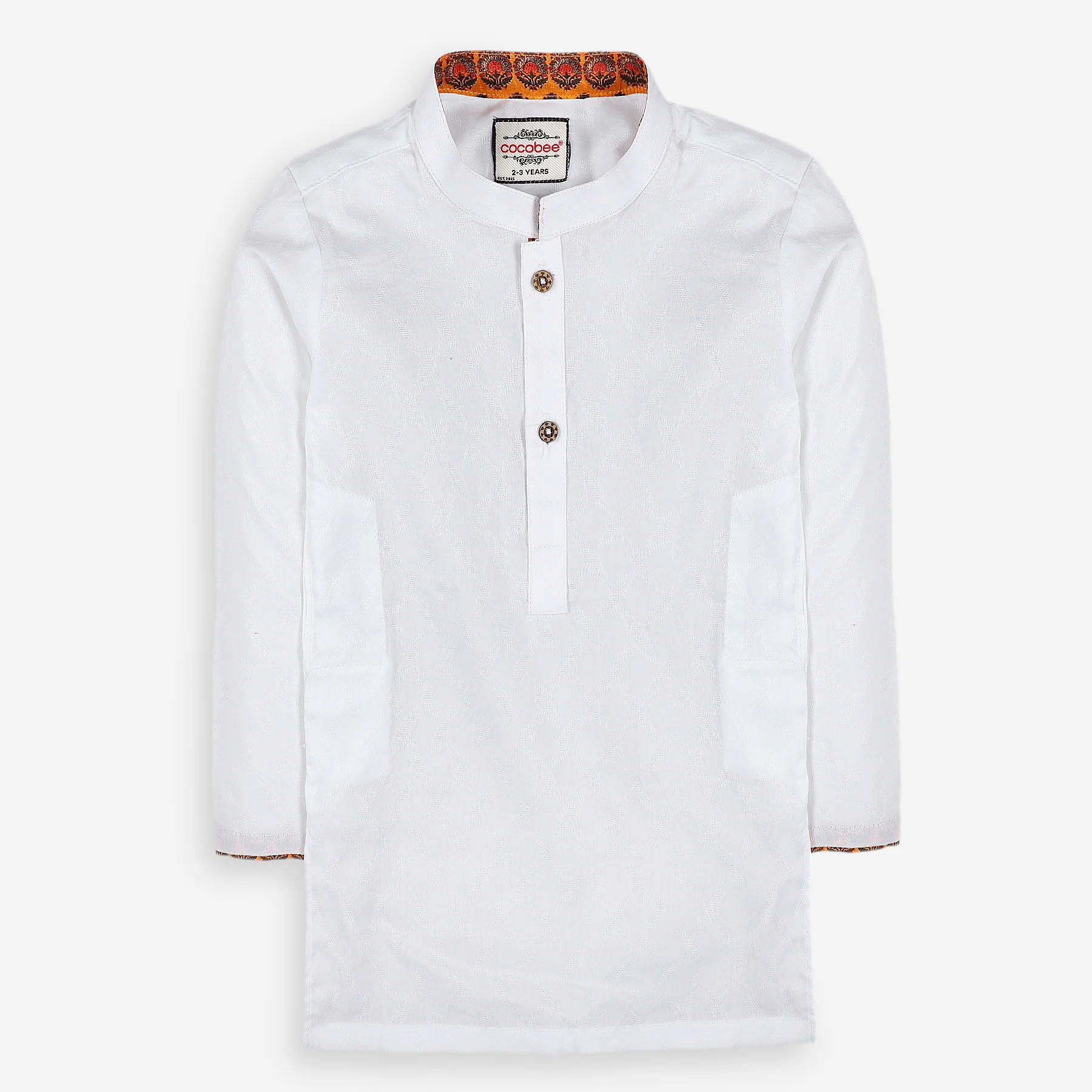Solid White Kurta