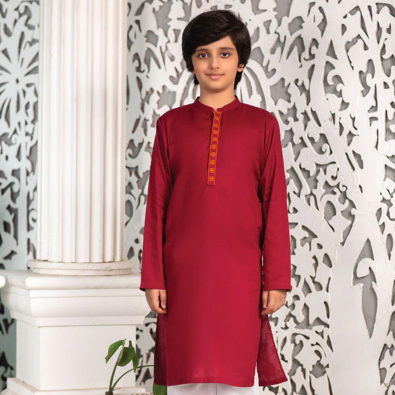 Maroon Kurta
