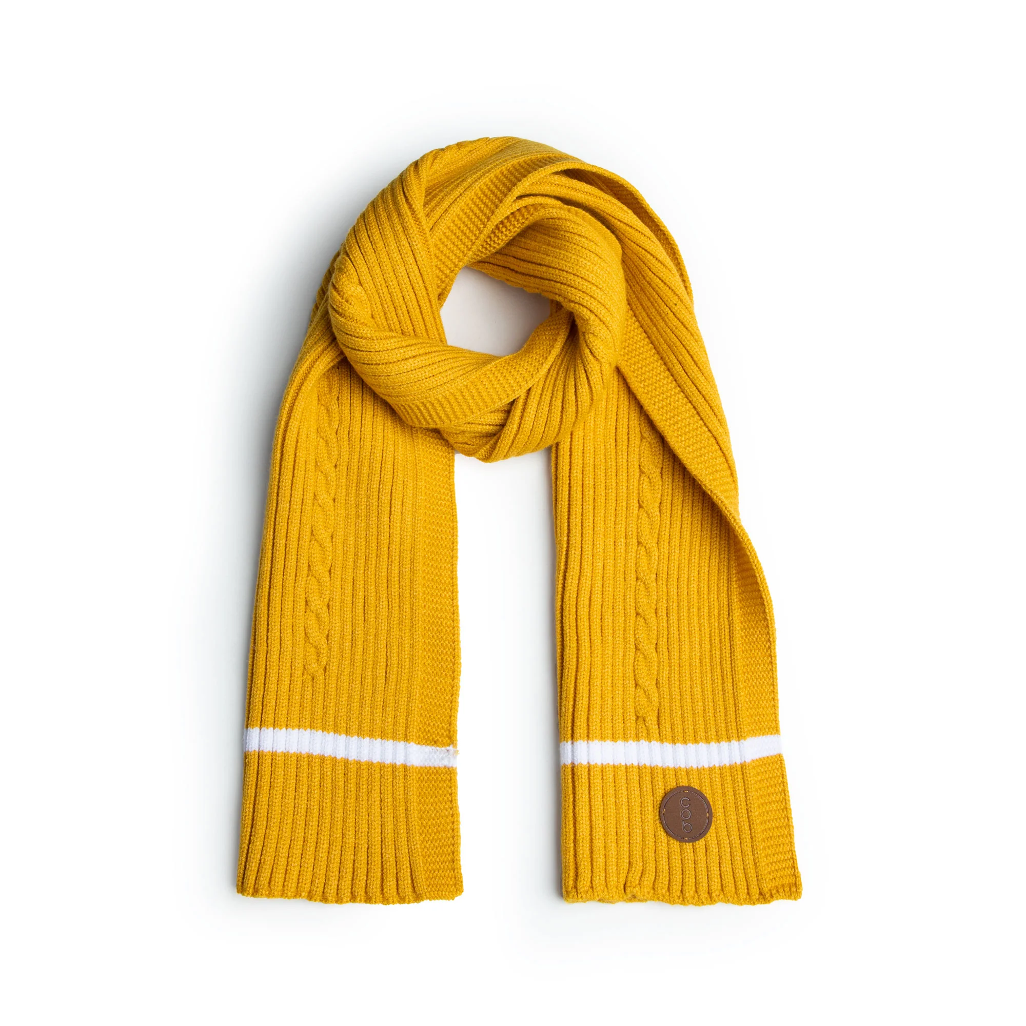 Yellow Knitted Muffler