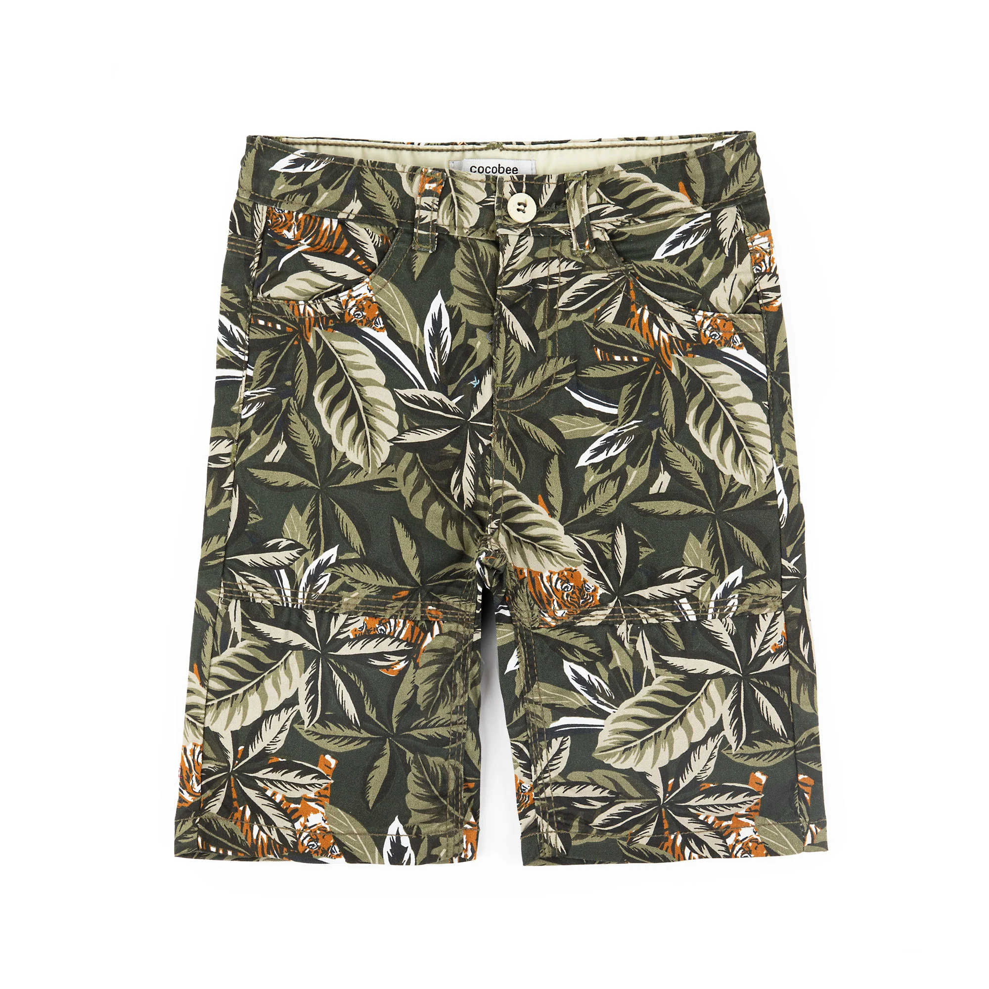 Brown Tropical Shorts
