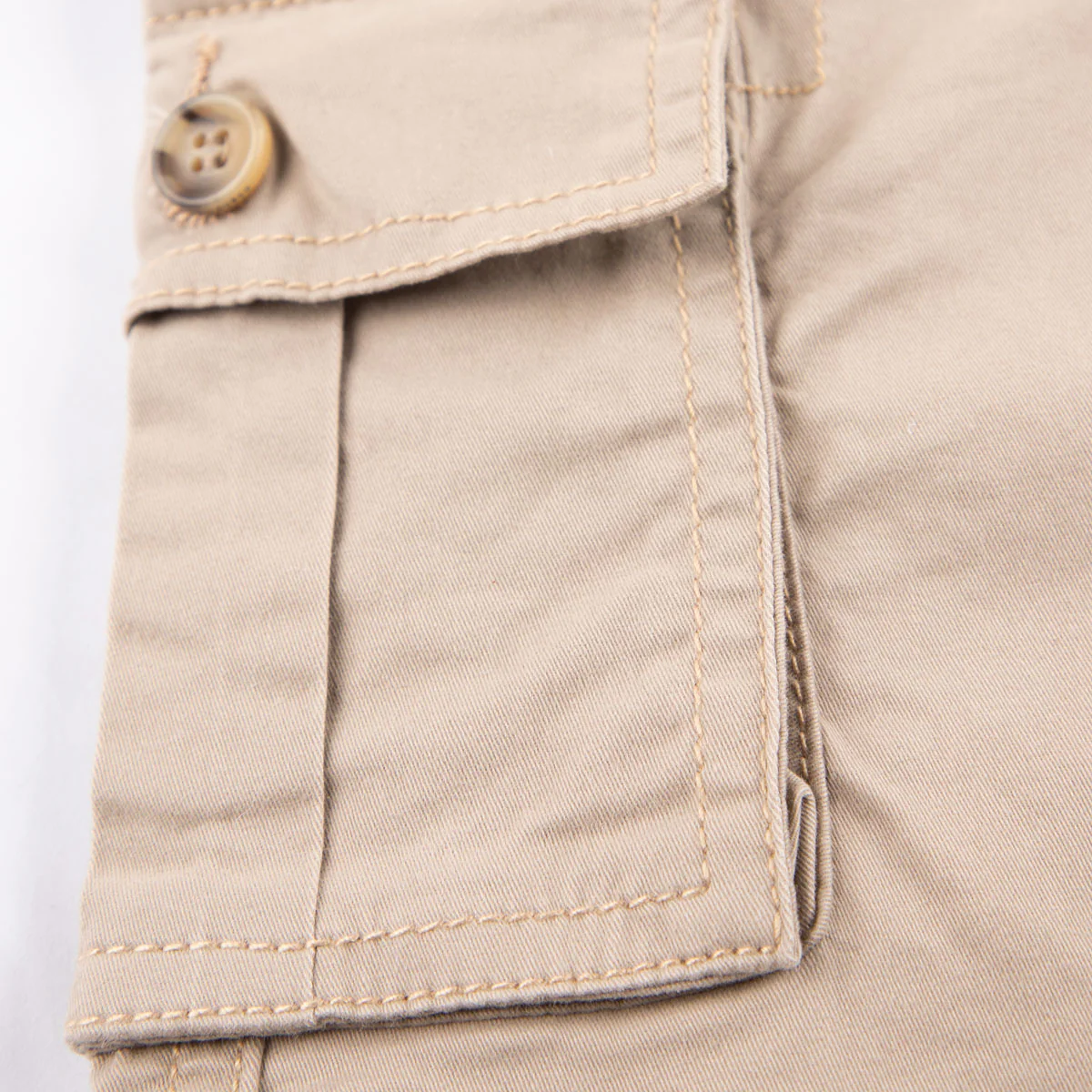 Beige Cargo Shorts - Image 2