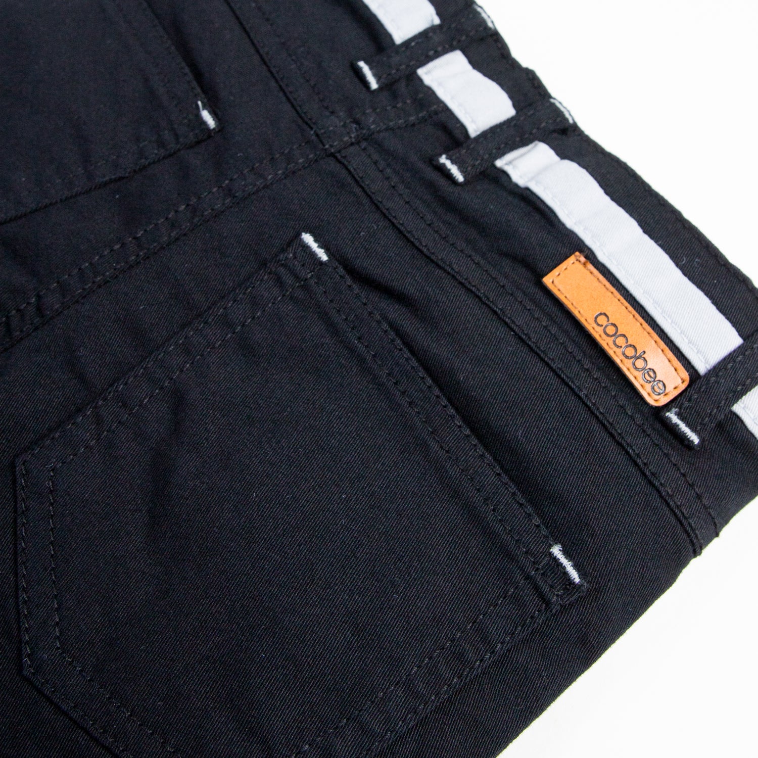 Navy Stretch Cotton Short - Image 4