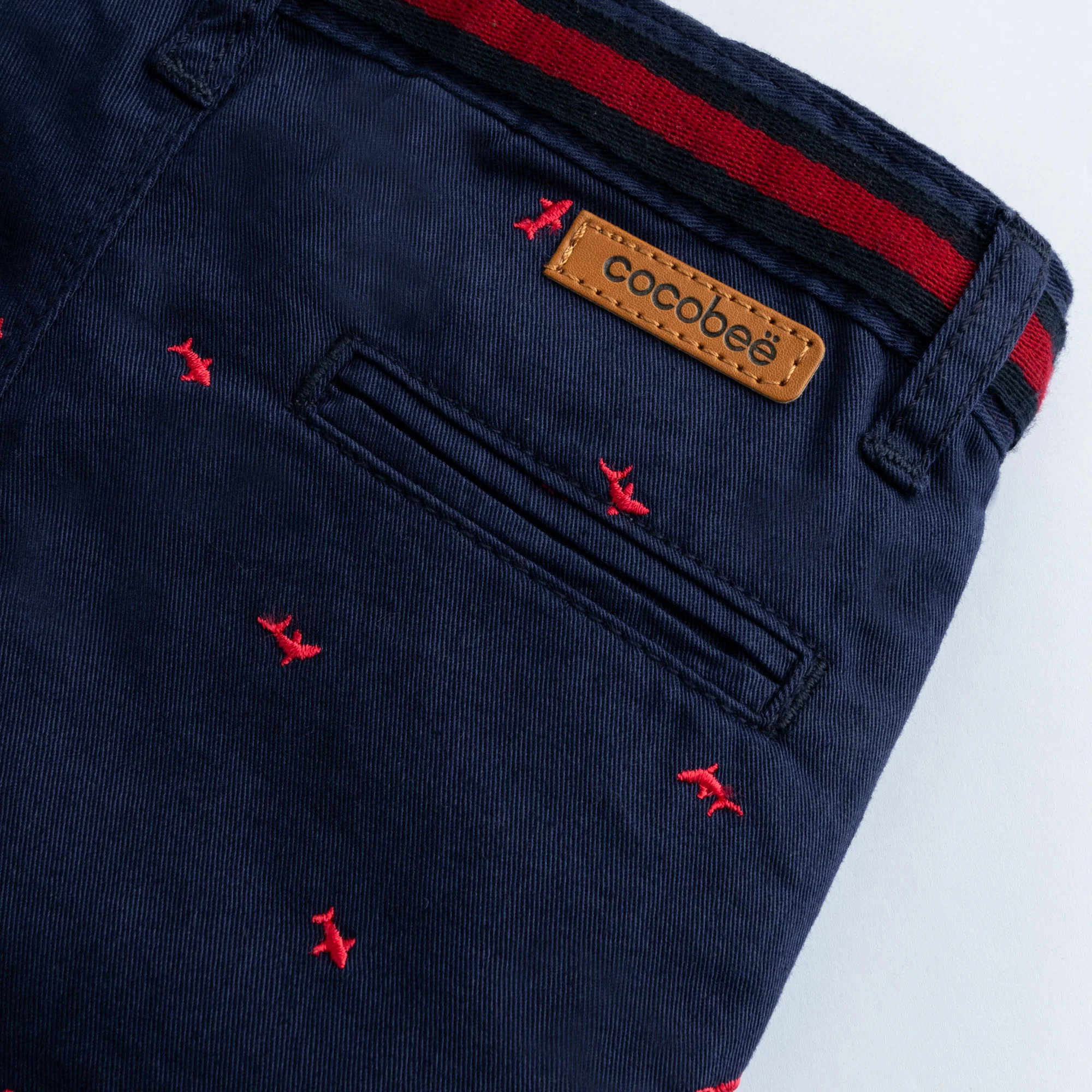 Navy Cotton Short - Image 3