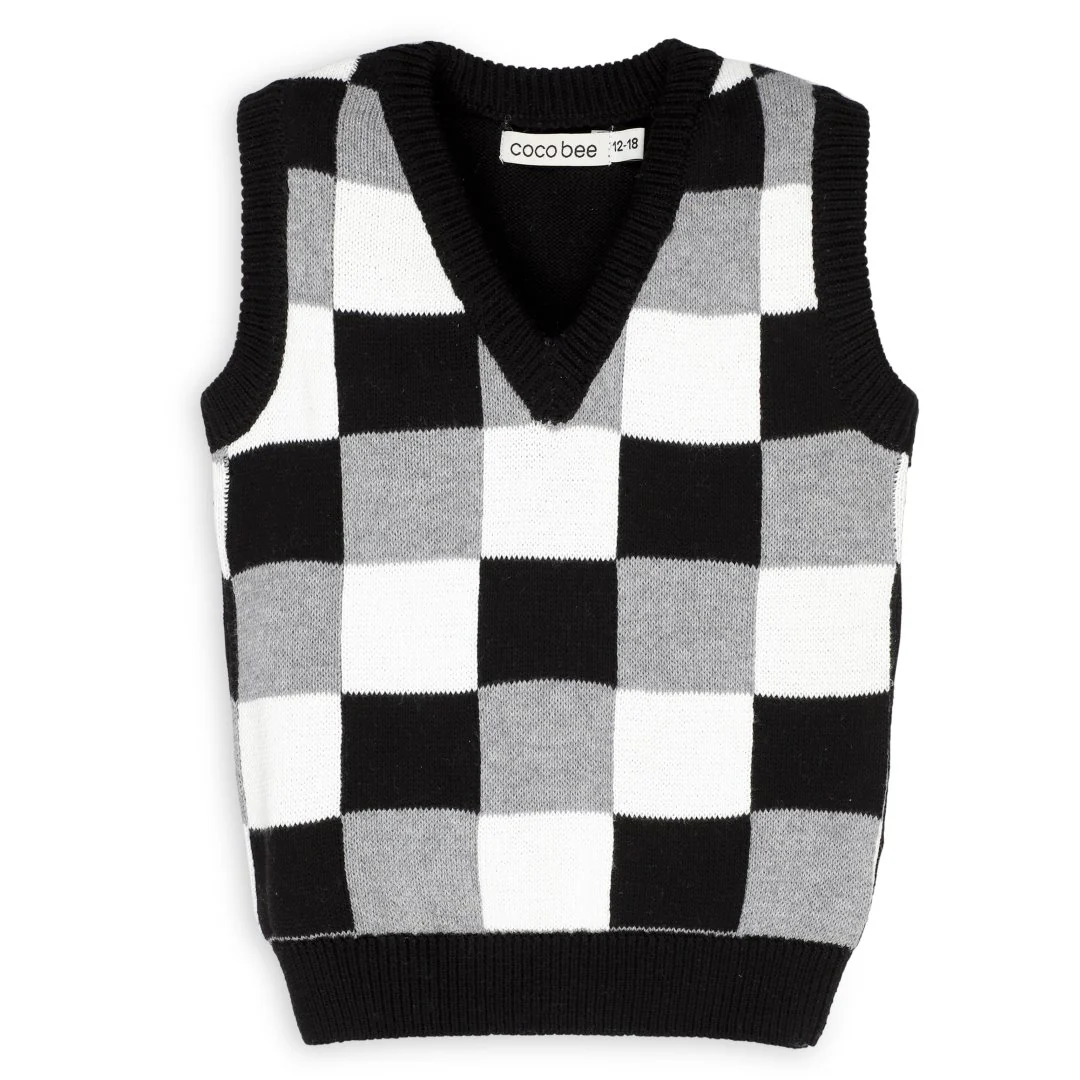 Checkered sweater