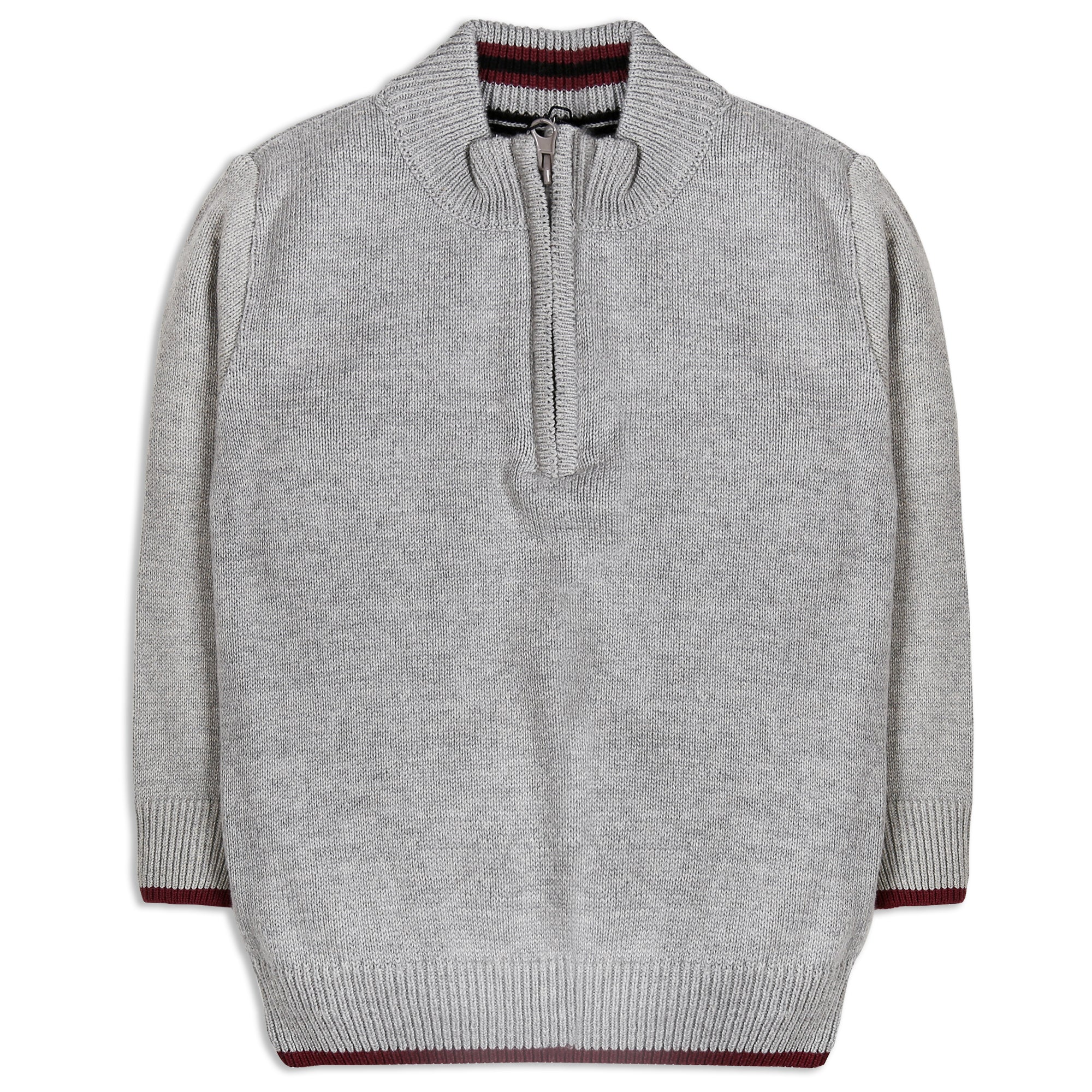 Gray Half Zipper