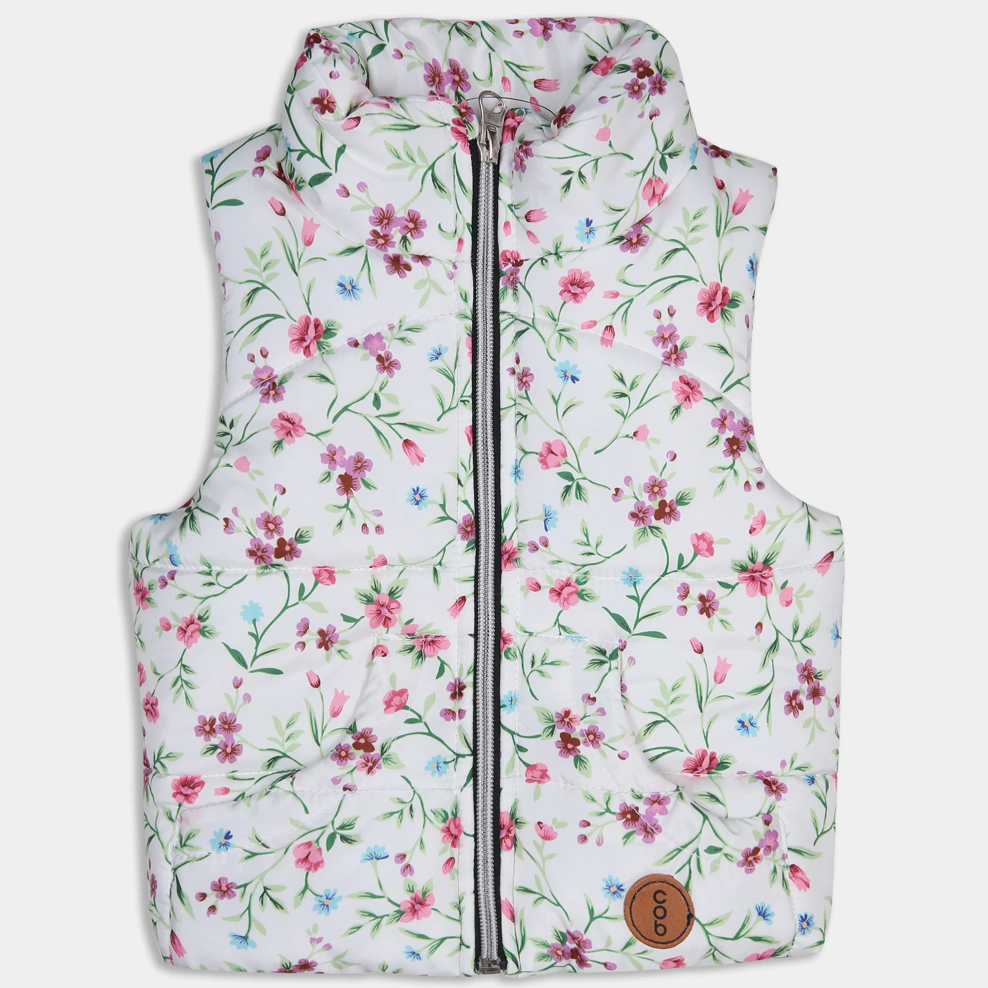 Floral Puffer Vest - Image 2