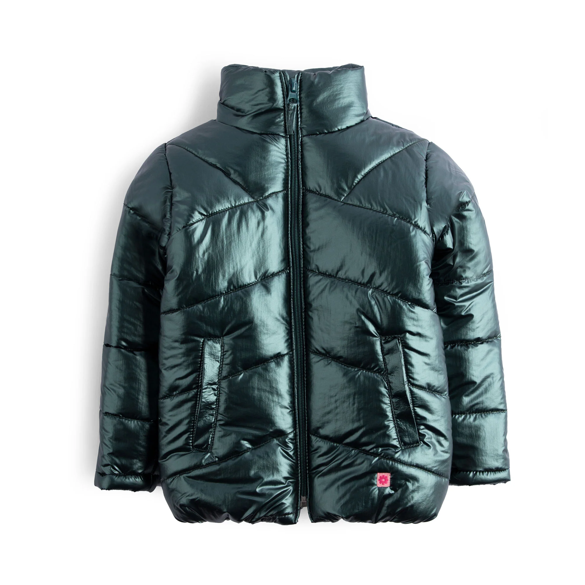 Green Metallic Puffer