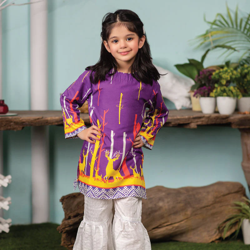 Purple Forest Kurti