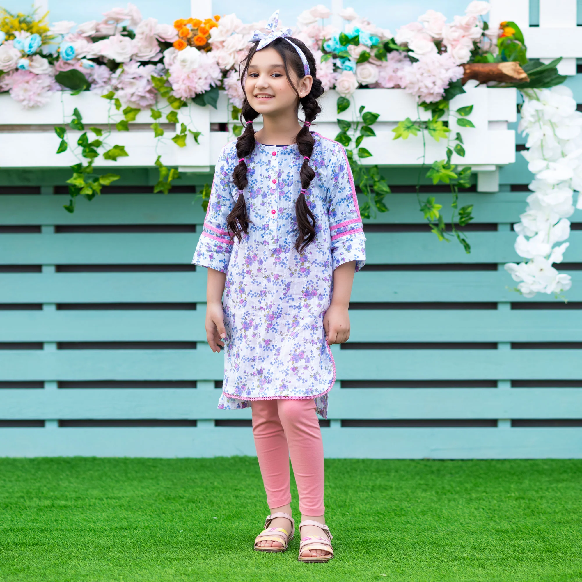 Floral Printed Straight Kurti